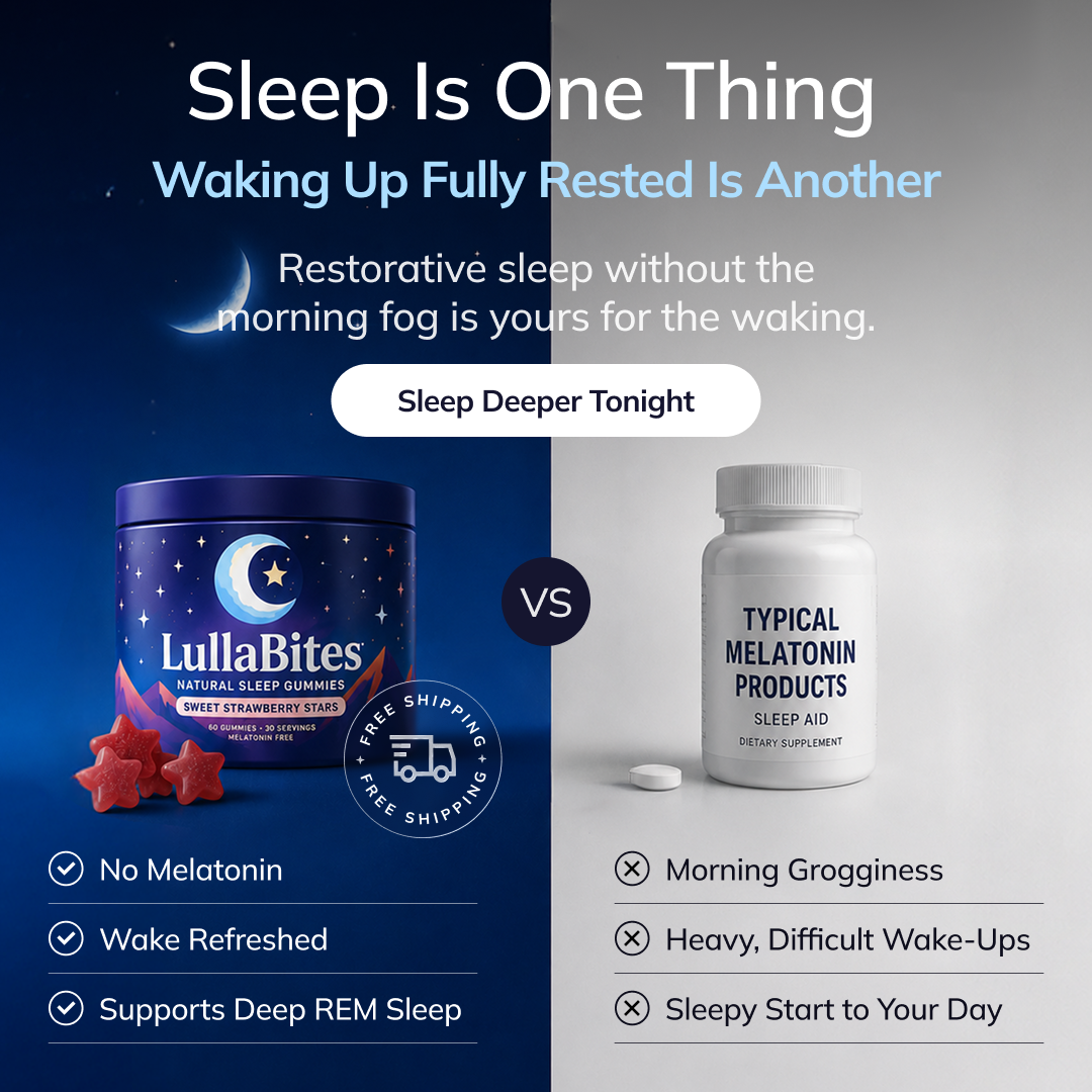 Lulla Facebook ad: Ease Into Melatonin-Free Sleep