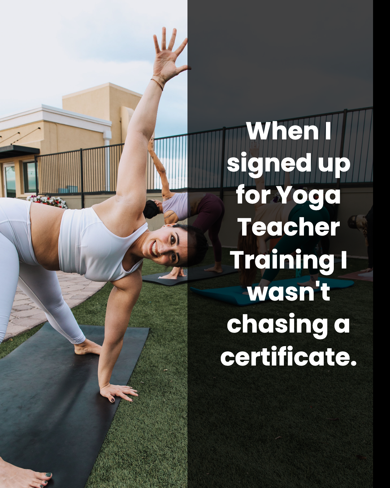 Soul Sanctuary Facebook ad: Our 200 Hour Yoga Teacher Training cohort starts…