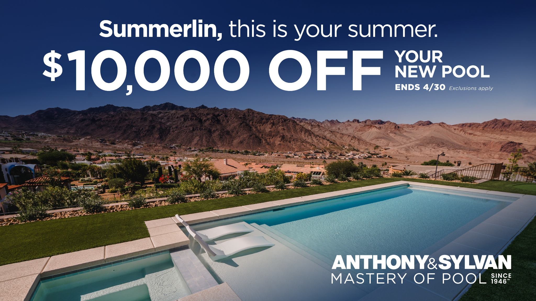 Anthony & Sylvan Pools Facebook ad
