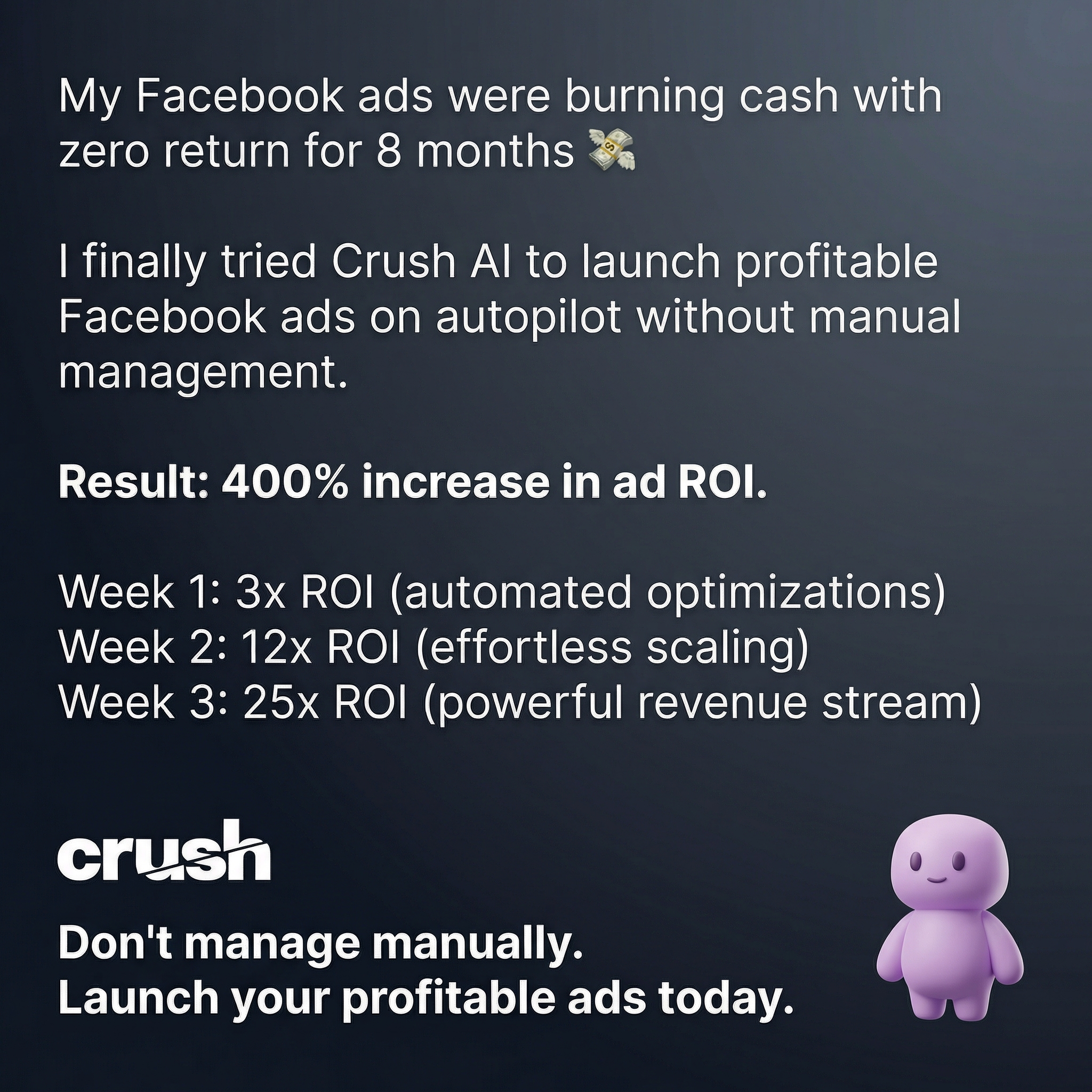 trycrush.ai Facebook ad