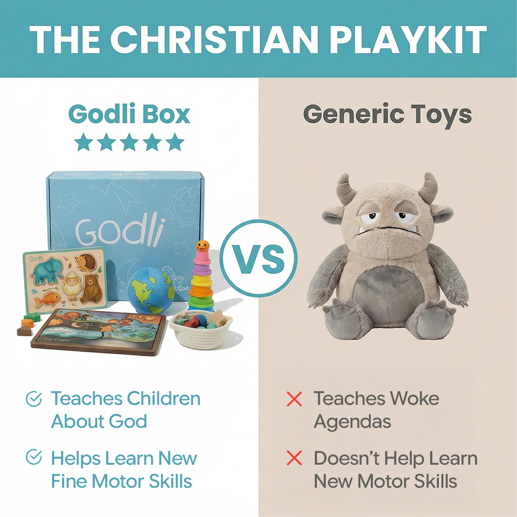 Godli Facebook ad: Help Your Child Grow With God