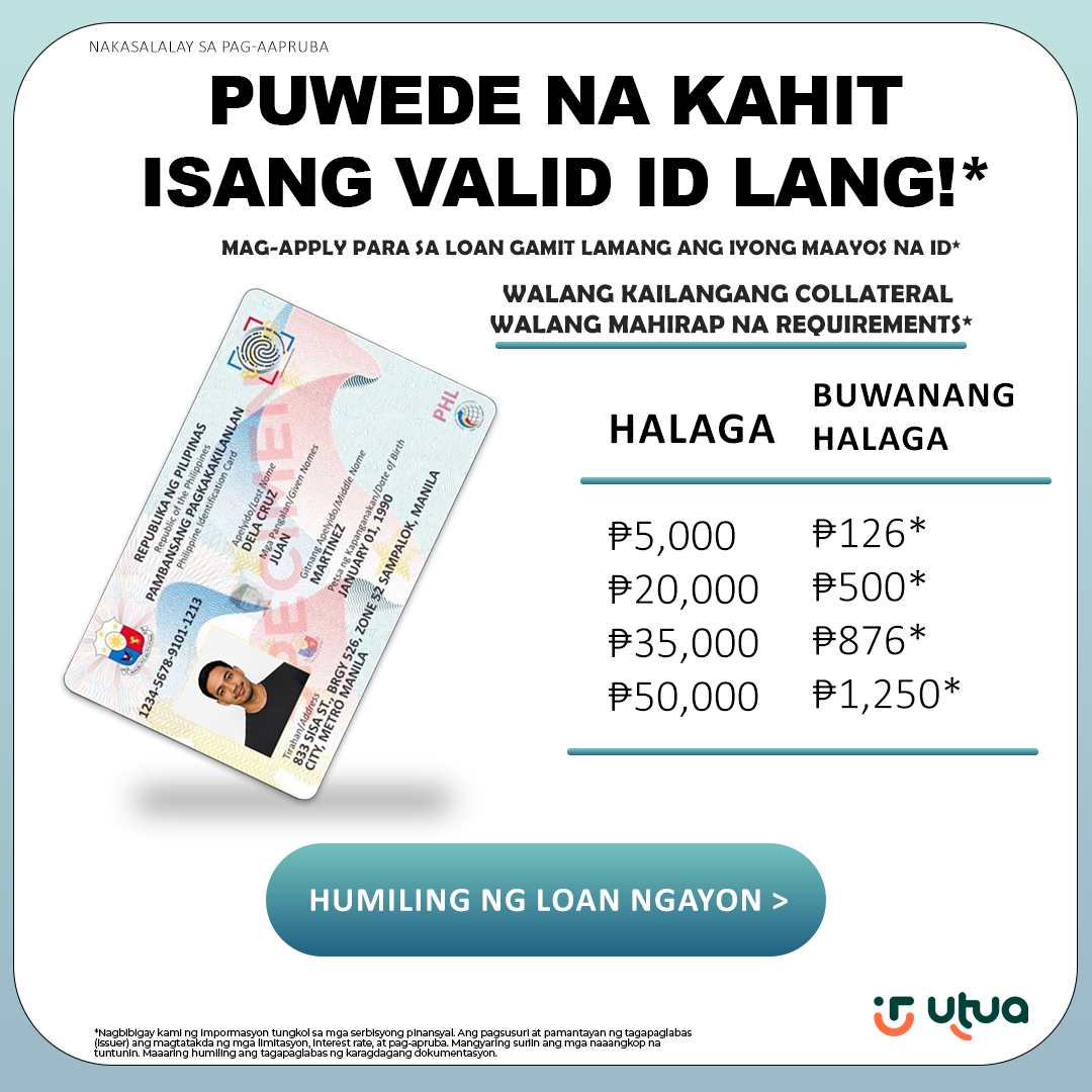 Utua philipinas Facebook ad: Mabilis at Simpleng Pautang