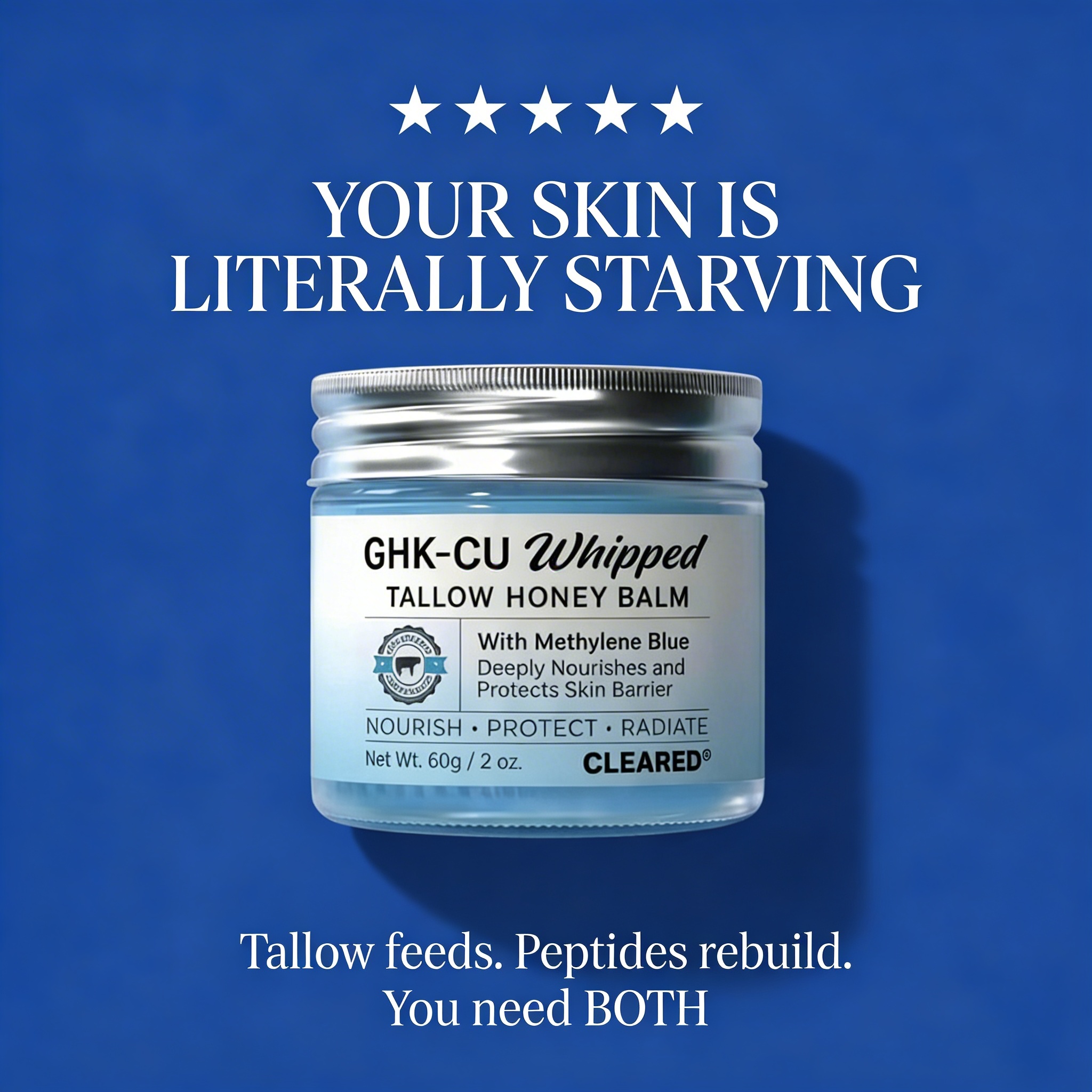 TryCleared Facebook ad: Upgrade Your Skin, 53% Off
