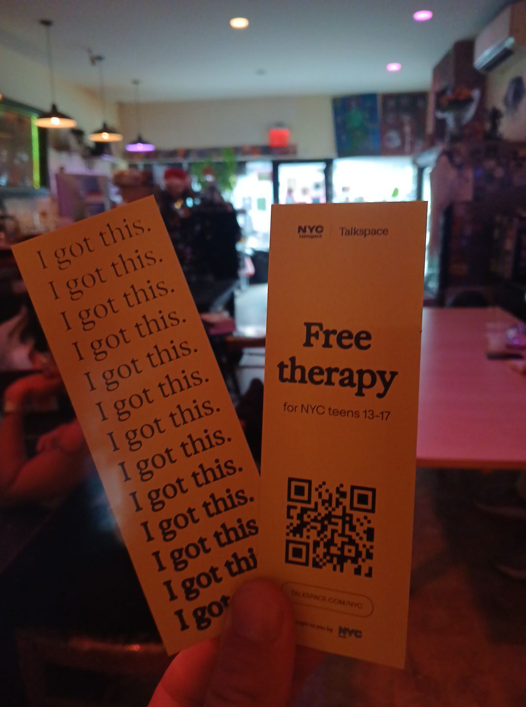 Chapter Two Facebook ad: Free therapy