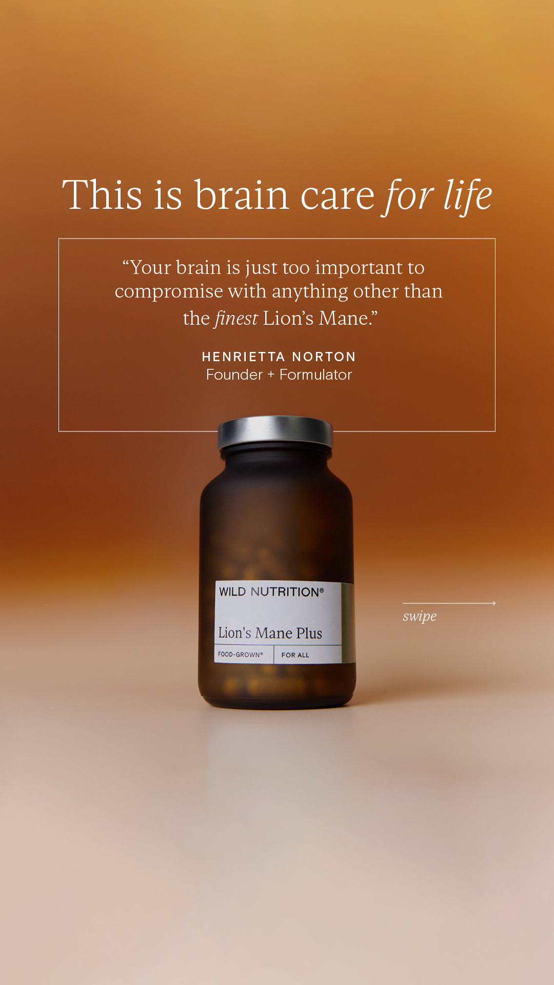 Wild Nutrition Facebook ad