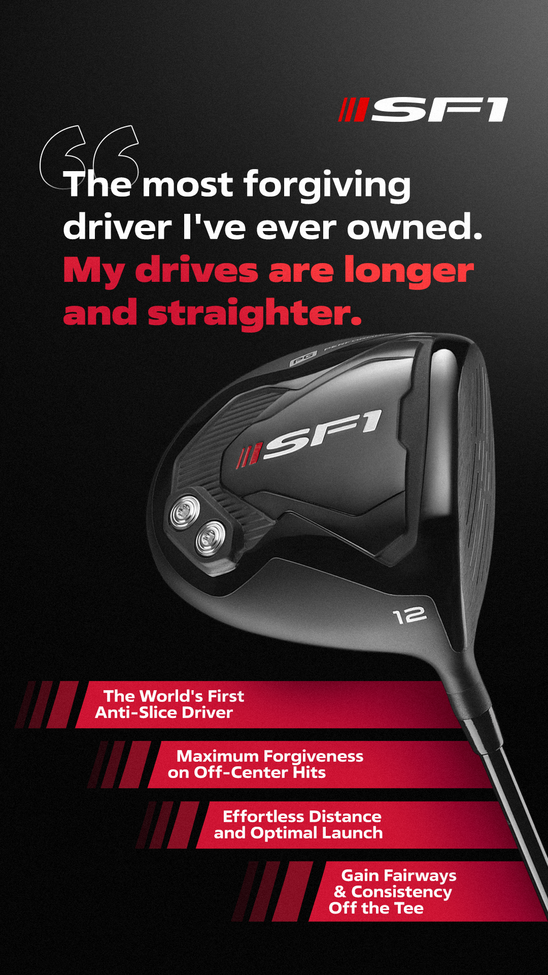 Performance Golf Facebook ad