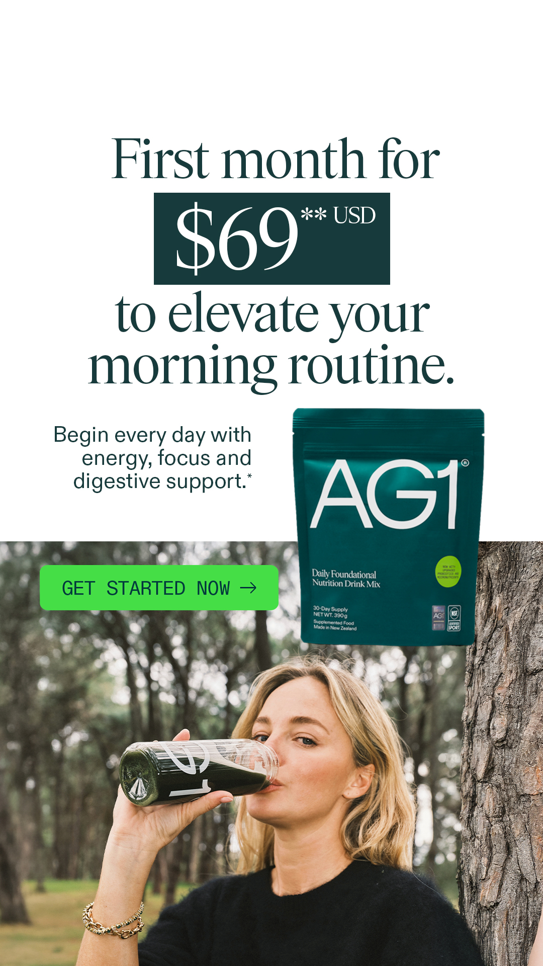 AG1 by Athletic Greens Facebook ad