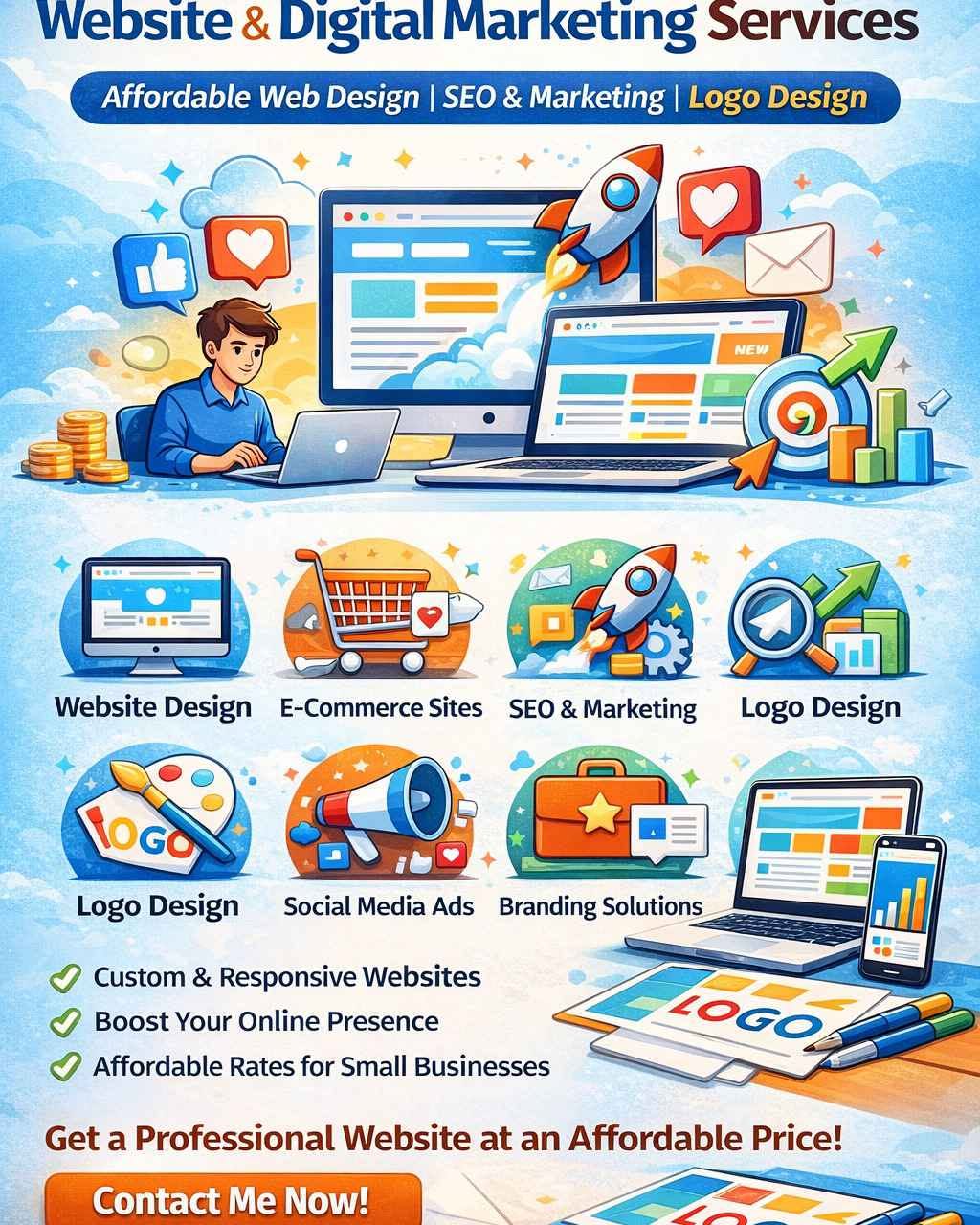 Aditya Chatterjee Facebook ad: Professional Website Development & Digital Marketing…