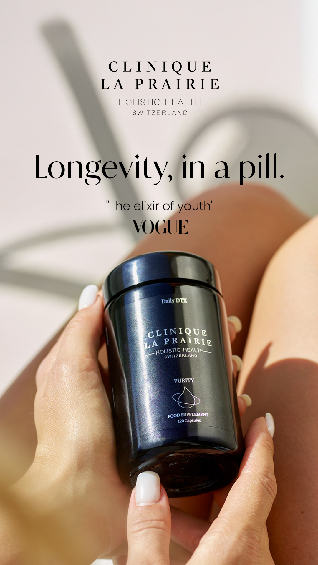 Holistic Health by Clinique La Prairie Facebook ad