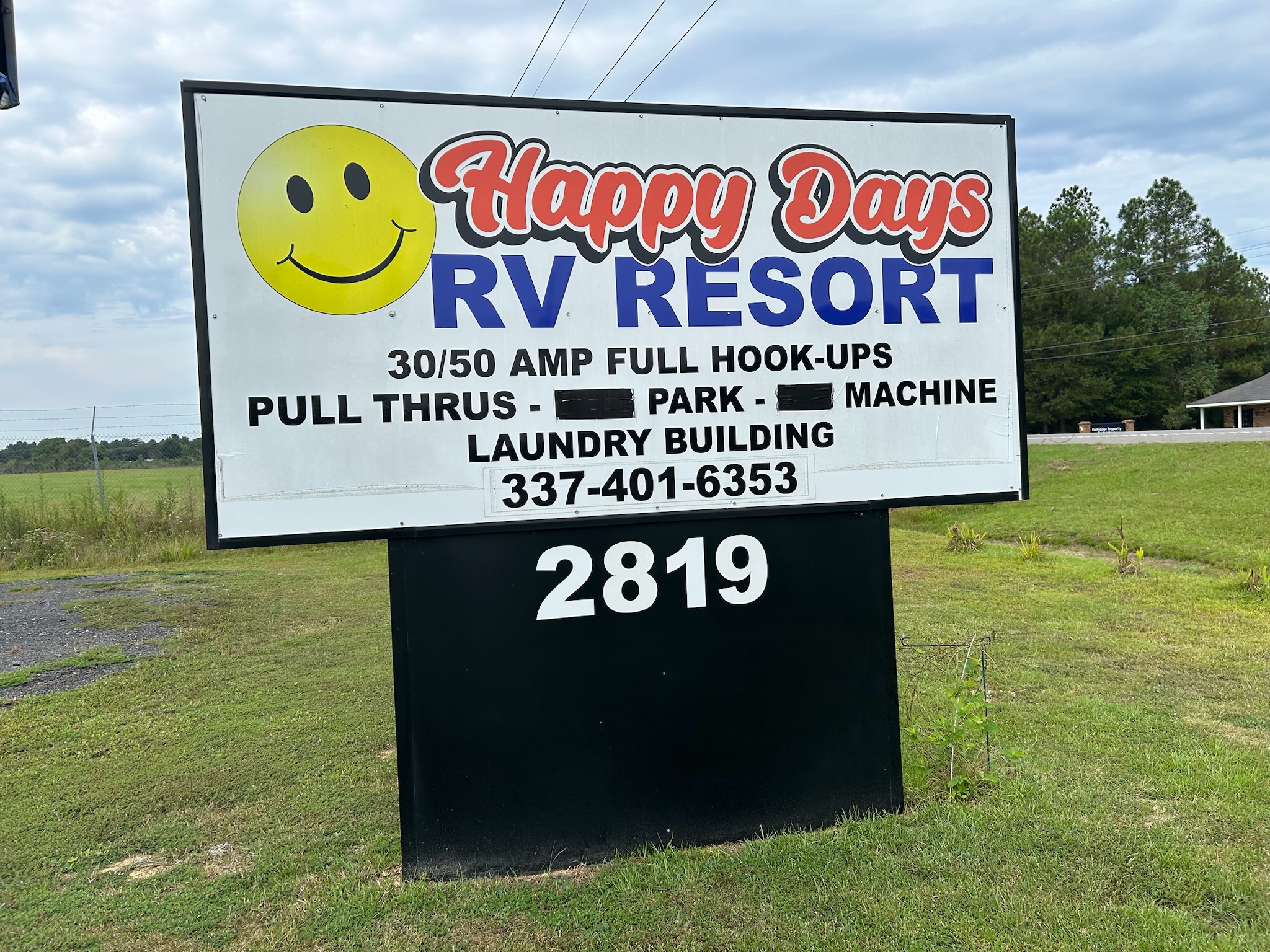 Happy Days RV Resort Facebook ad