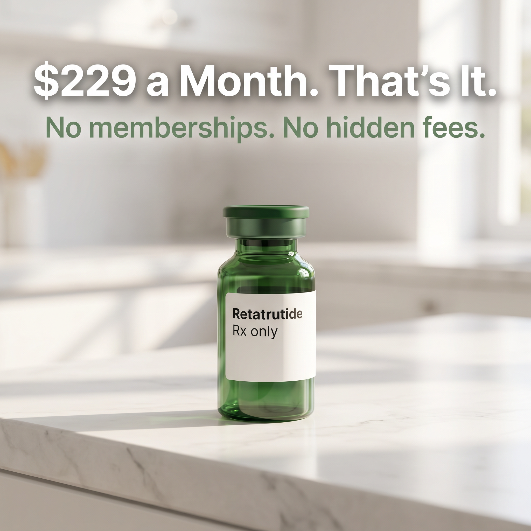 Dr. Daniel Whitman Facebook ad: Retatrutide - Only $229/mo