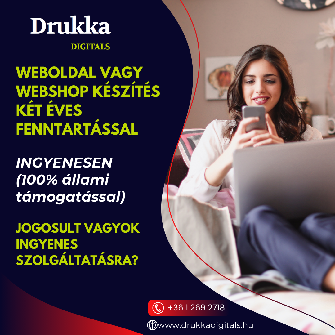 Drukka Startup Studio Facebook ad: Digitális támogatás a Demján Sándor Program résztvevőinek