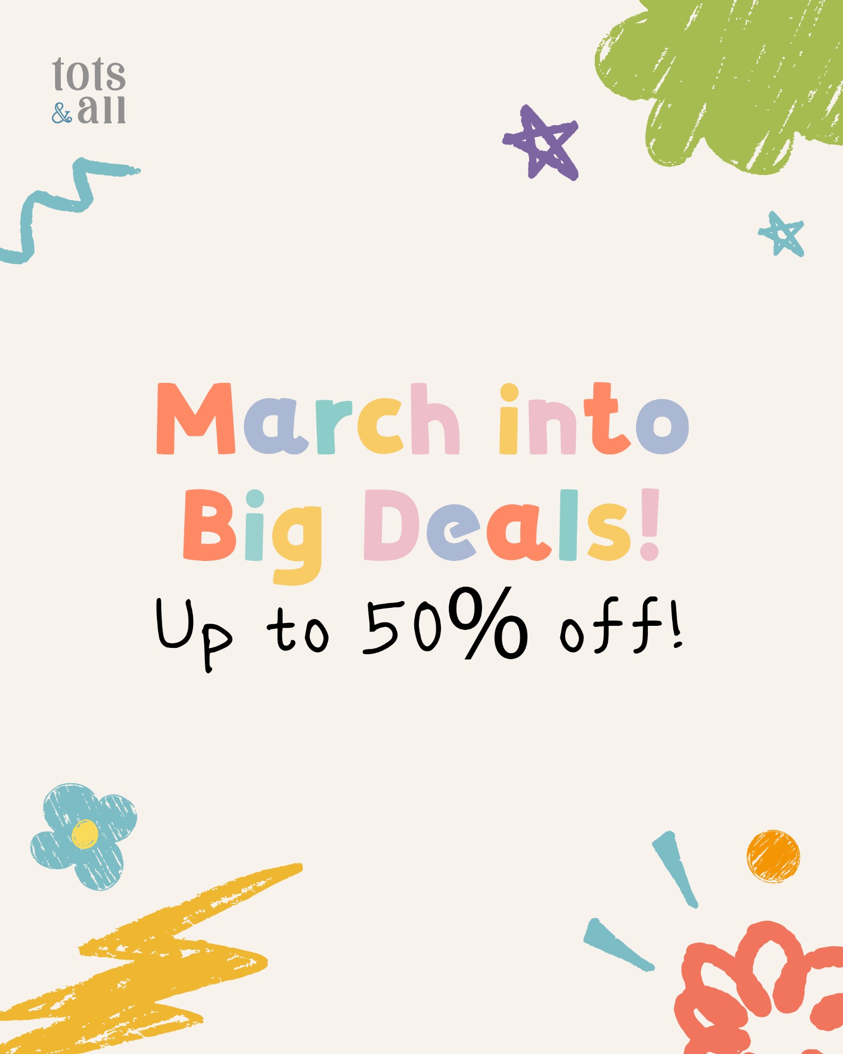 Tots & All Facebook ad: Looking for a baby gift parents will actually…