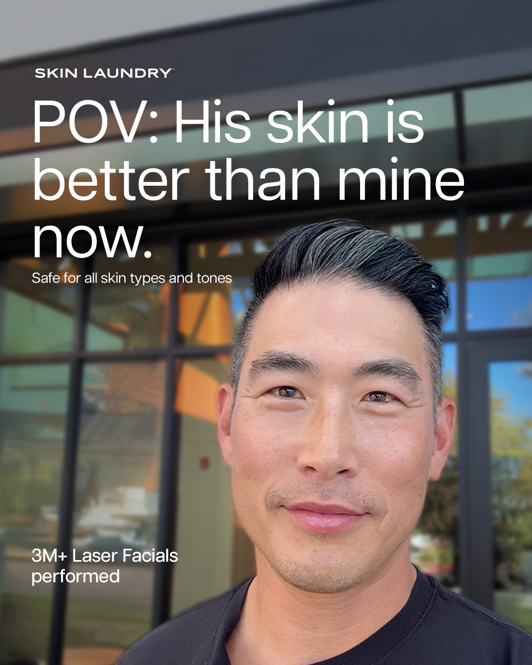 Skin Laundry Facebook ad: First Laser Facial $50 ($275 Value)