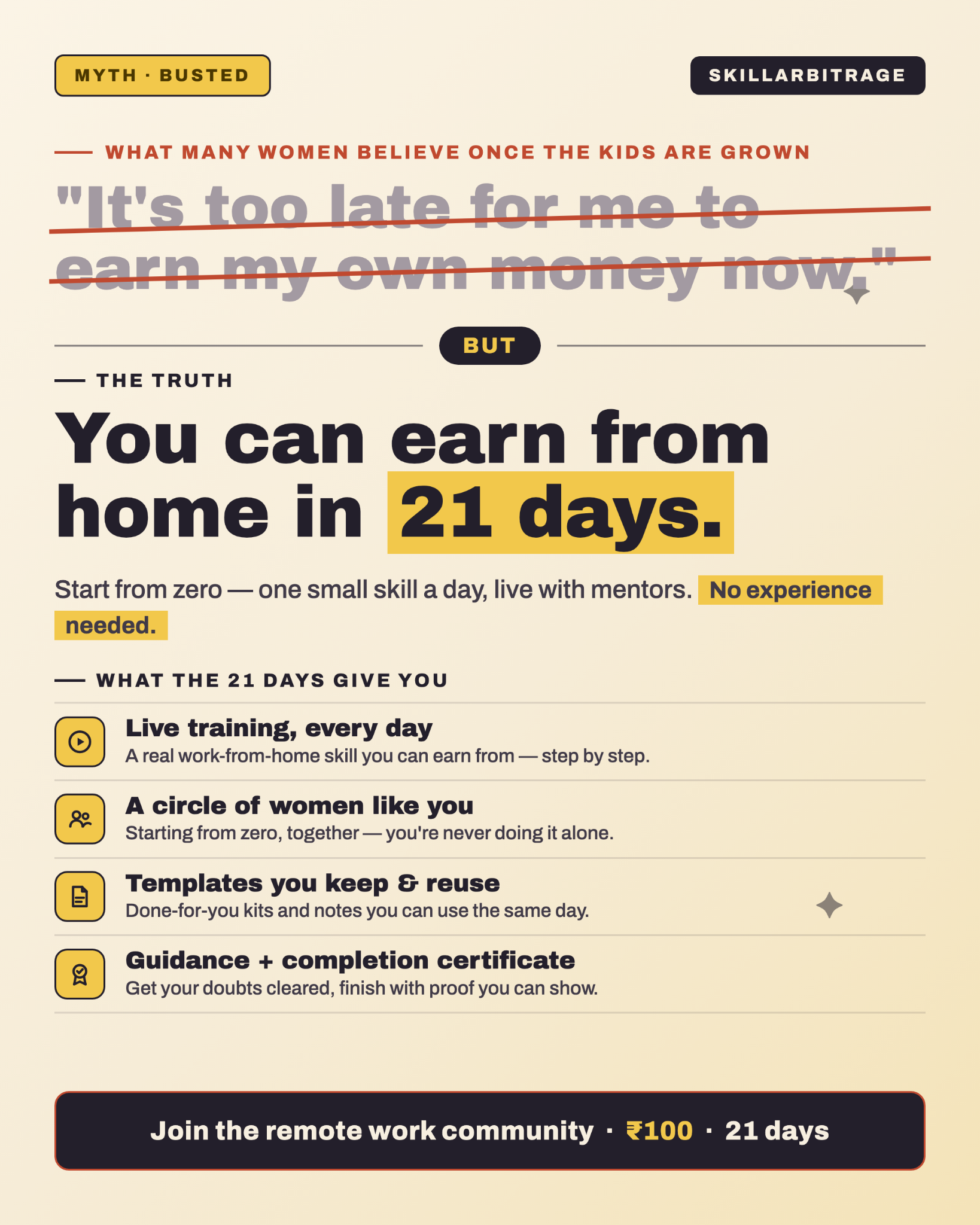 Skill Arbitrage Facebook ad