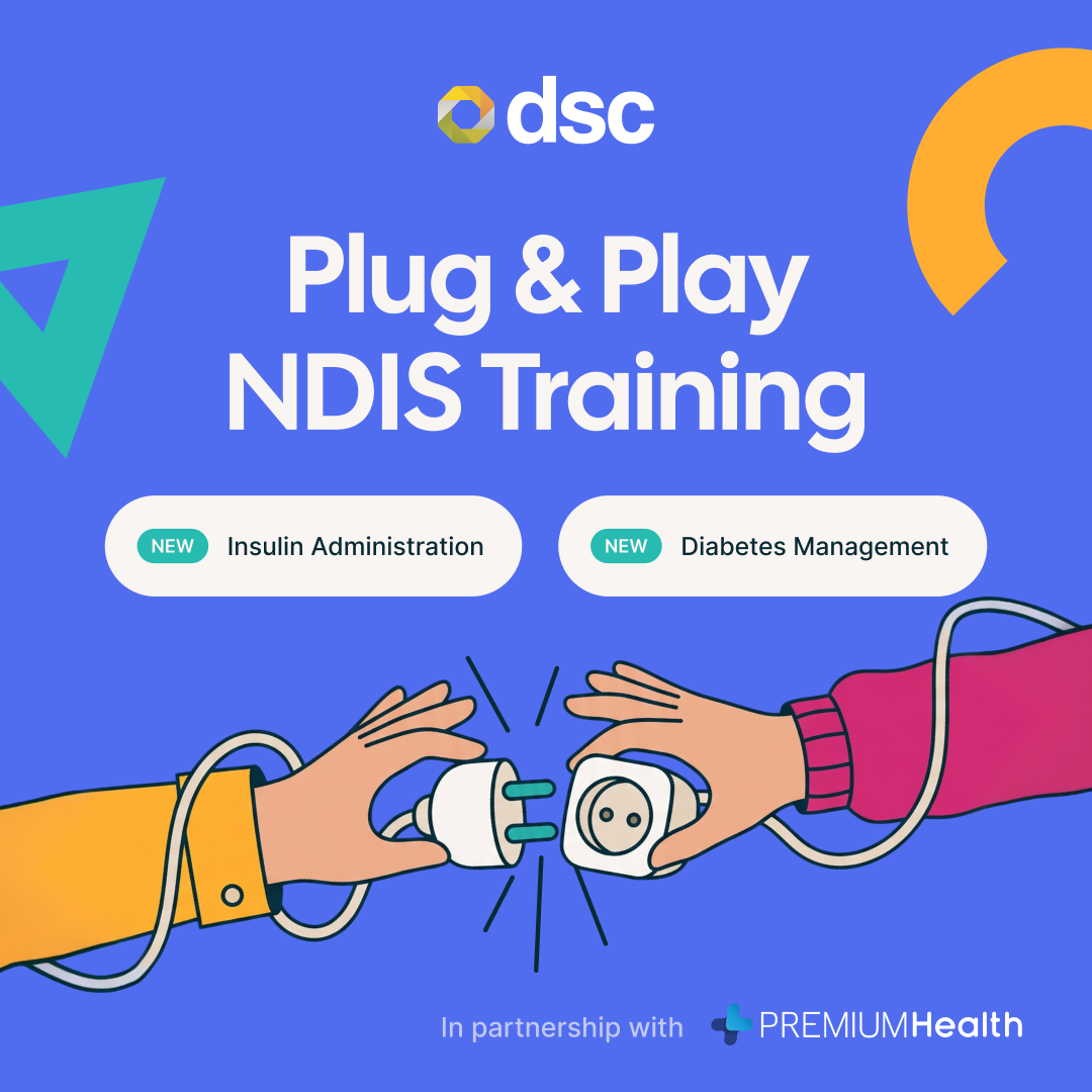 Team DSC Facebook ad: Plug & Play NDIS Training
