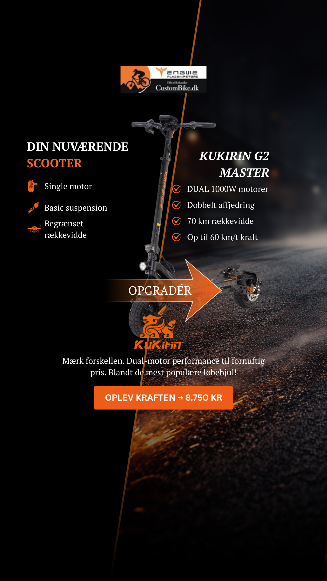Custombike Facebook ad