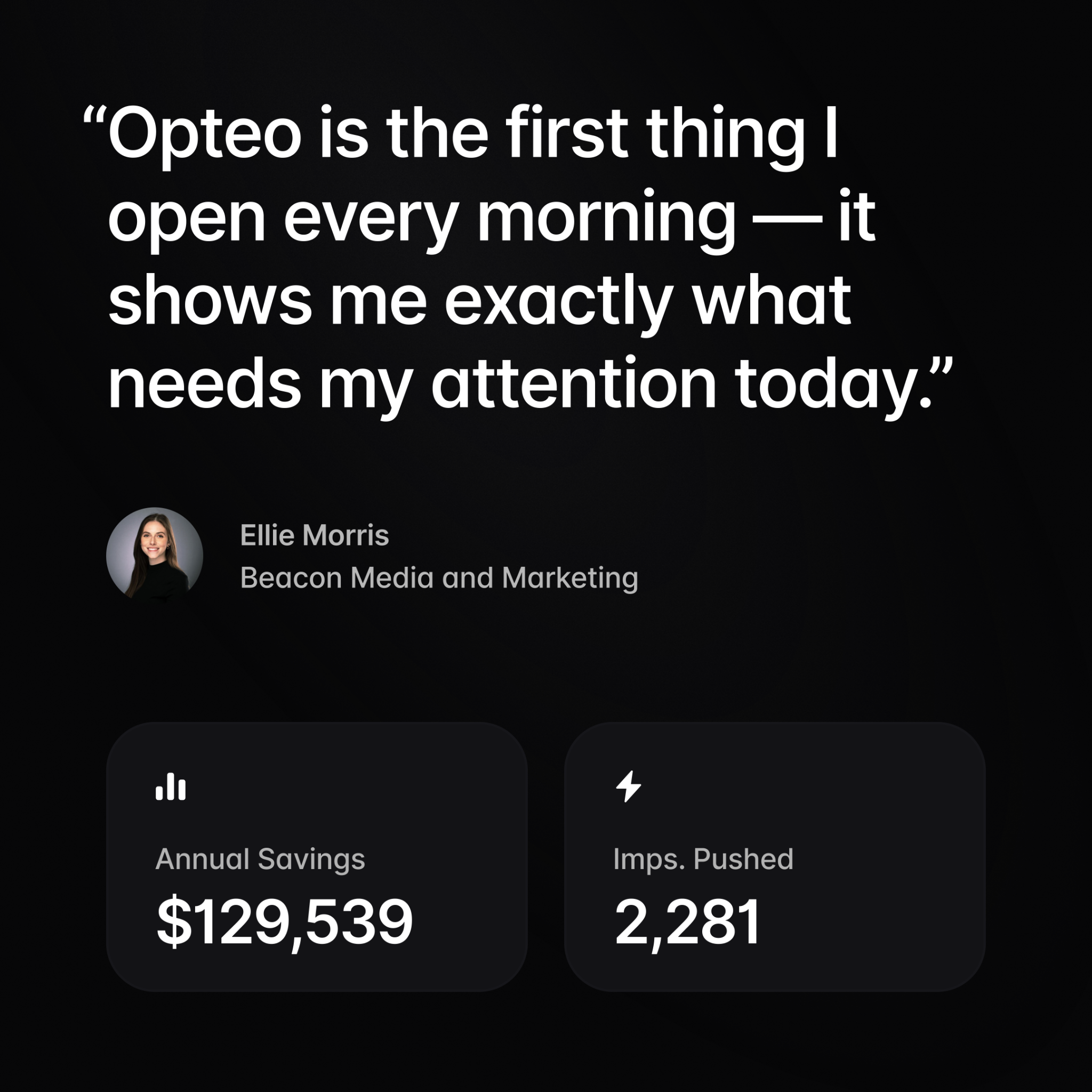 Opteo Facebook ad from May 20, 2026