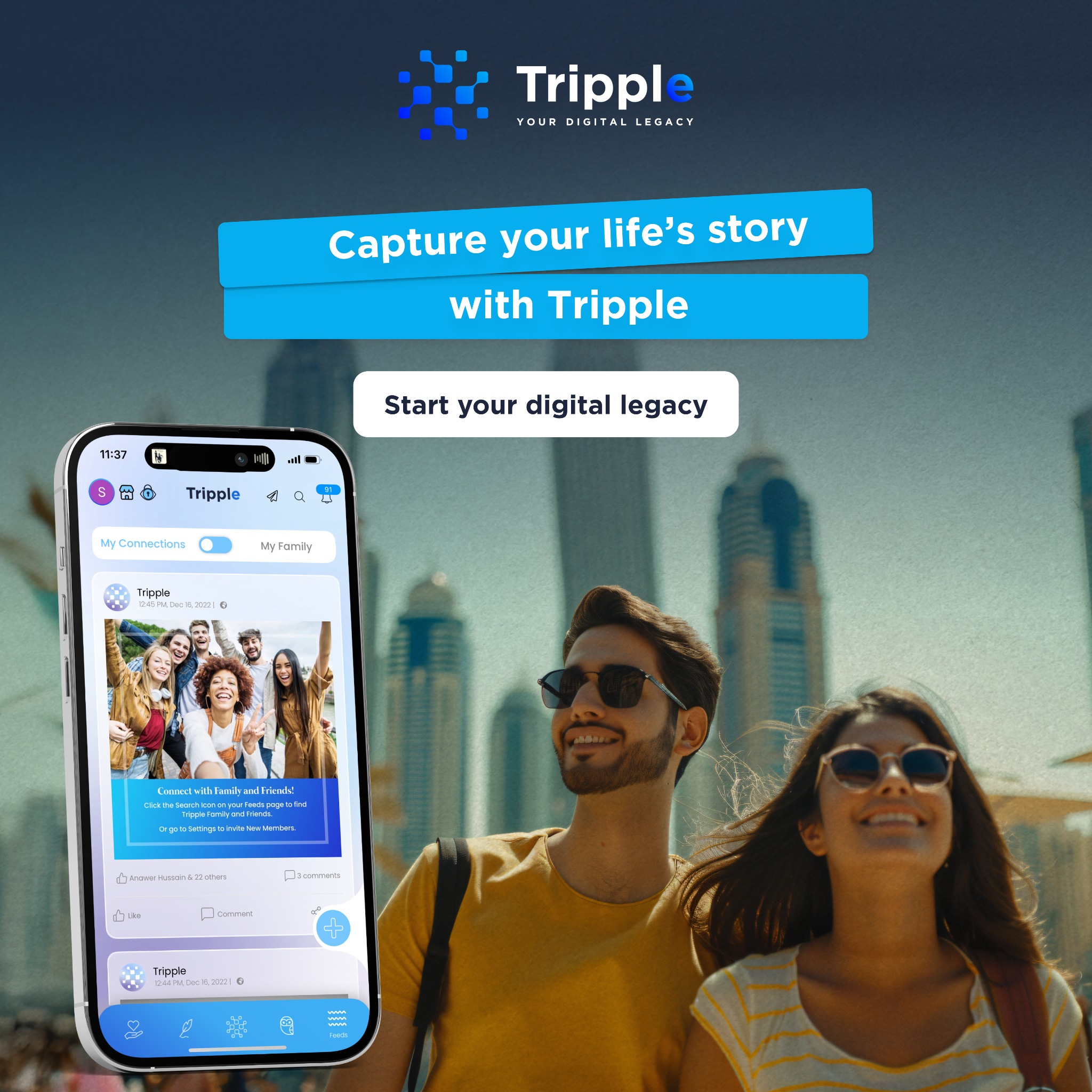 Tripple - Digital Will & Online Legacy Facebook ad