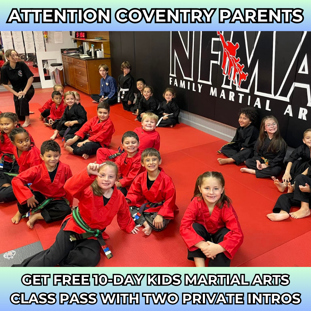 Northeast Family Martial Arts Facebook ad: Want a FREE 10-Day, Kids Martial Arts Class Pass With Two…