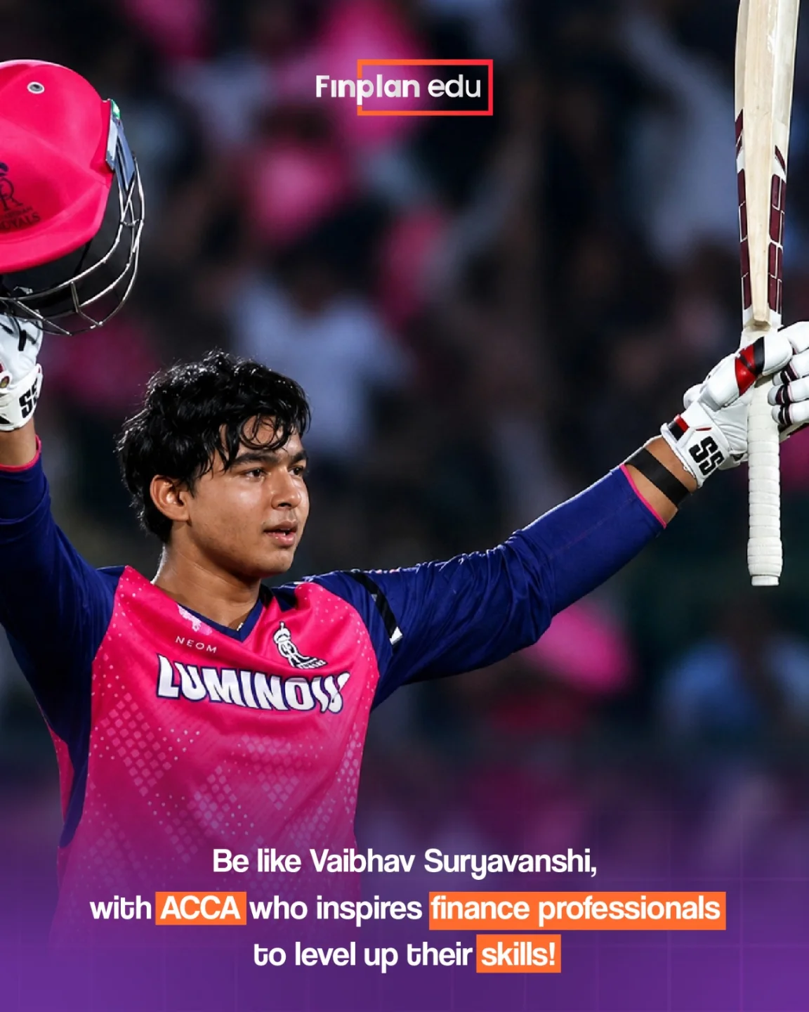 FinplanIndia Facebook ad: This kid is going to break all records!