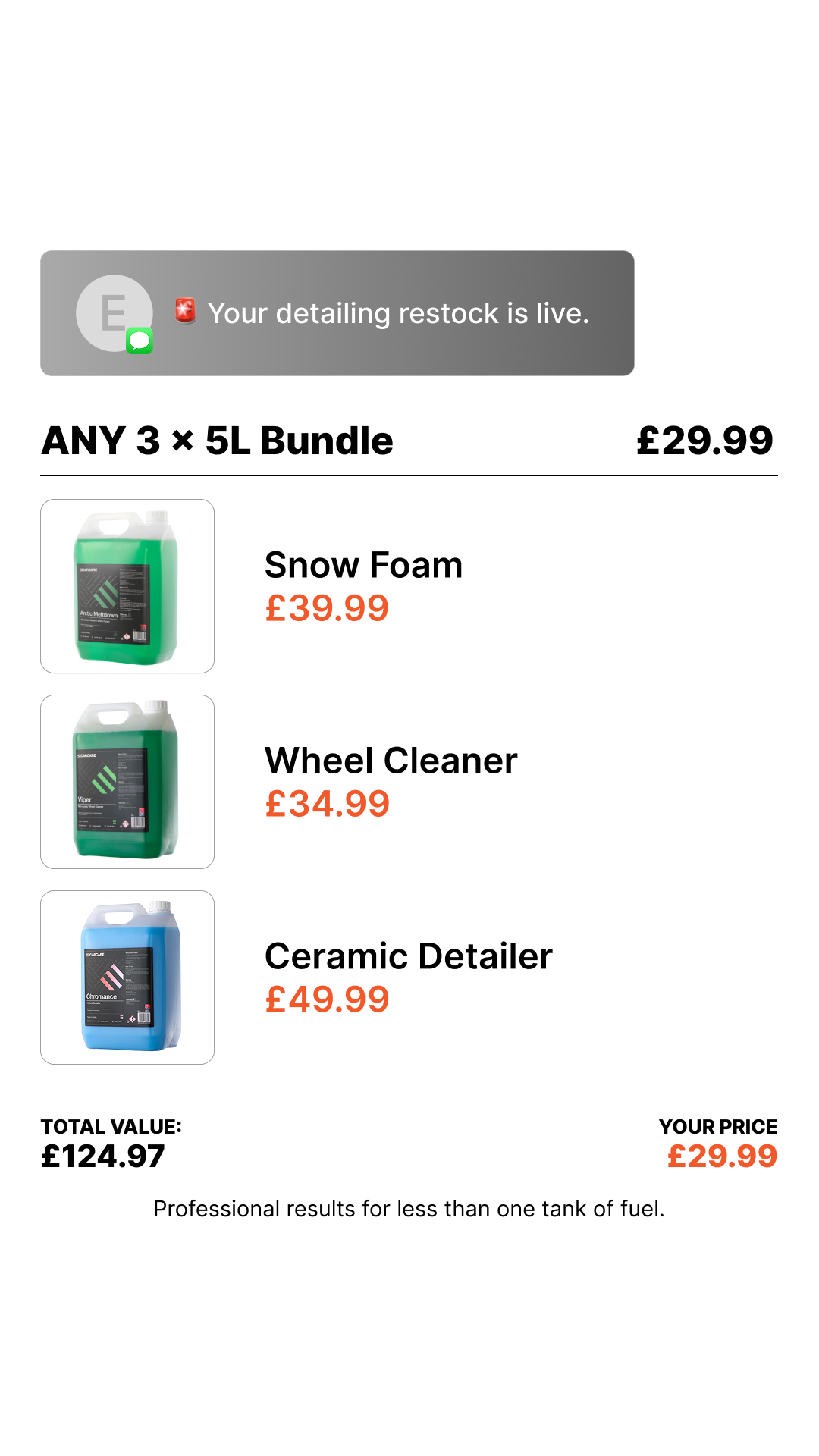 EZ Car Care Facebook ad