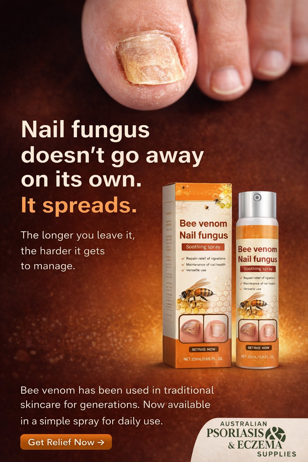 Australian Psoriasis and Eczema Supplies Facebook ad