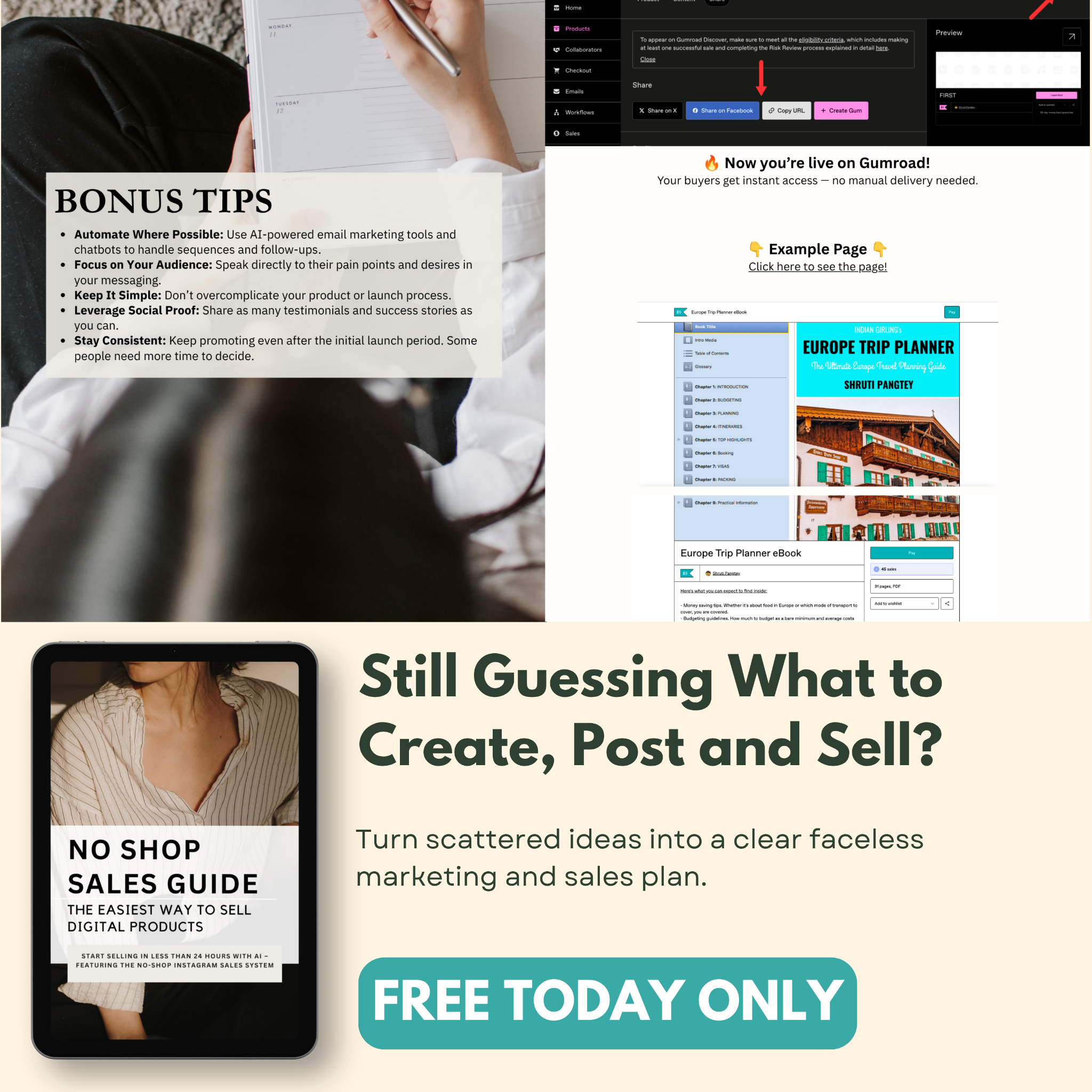 Faceless Profit Facebook ad