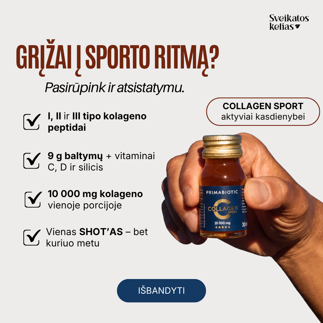 Sveikatos kelias Facebook ad: 10 000 mg kolageno kasdien