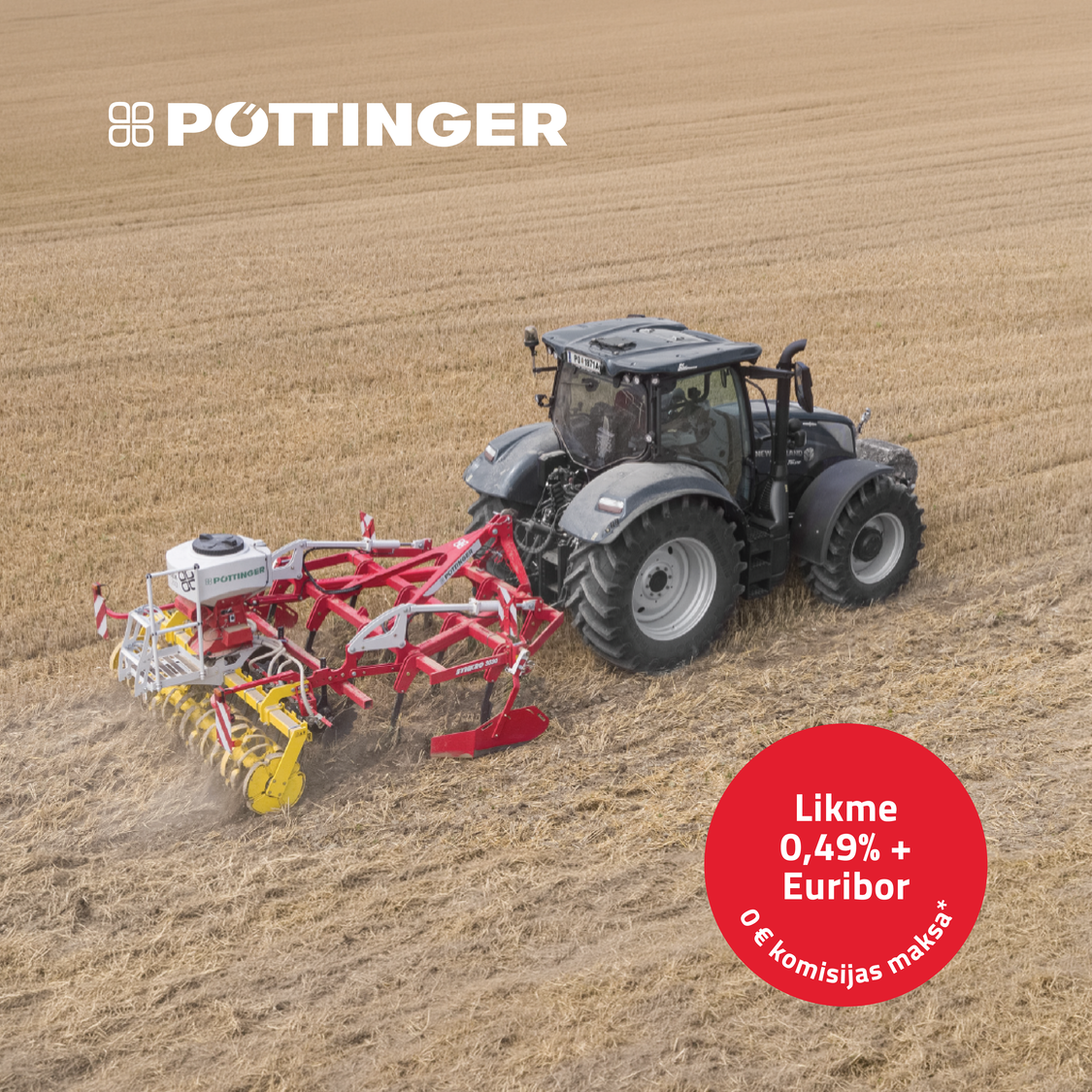 Stokker Agritech Facebook ad: PÖTTINGER sējmašīnas izdevīgāk