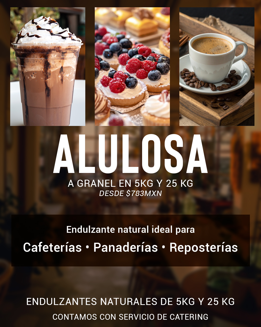 Ebien Facebook ad: Ofrece productos endulzados con Alulosa, edulcorante…