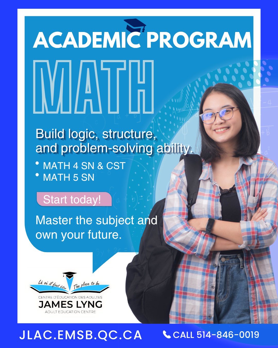 James Lyng Adult Education Centre Facebook ad