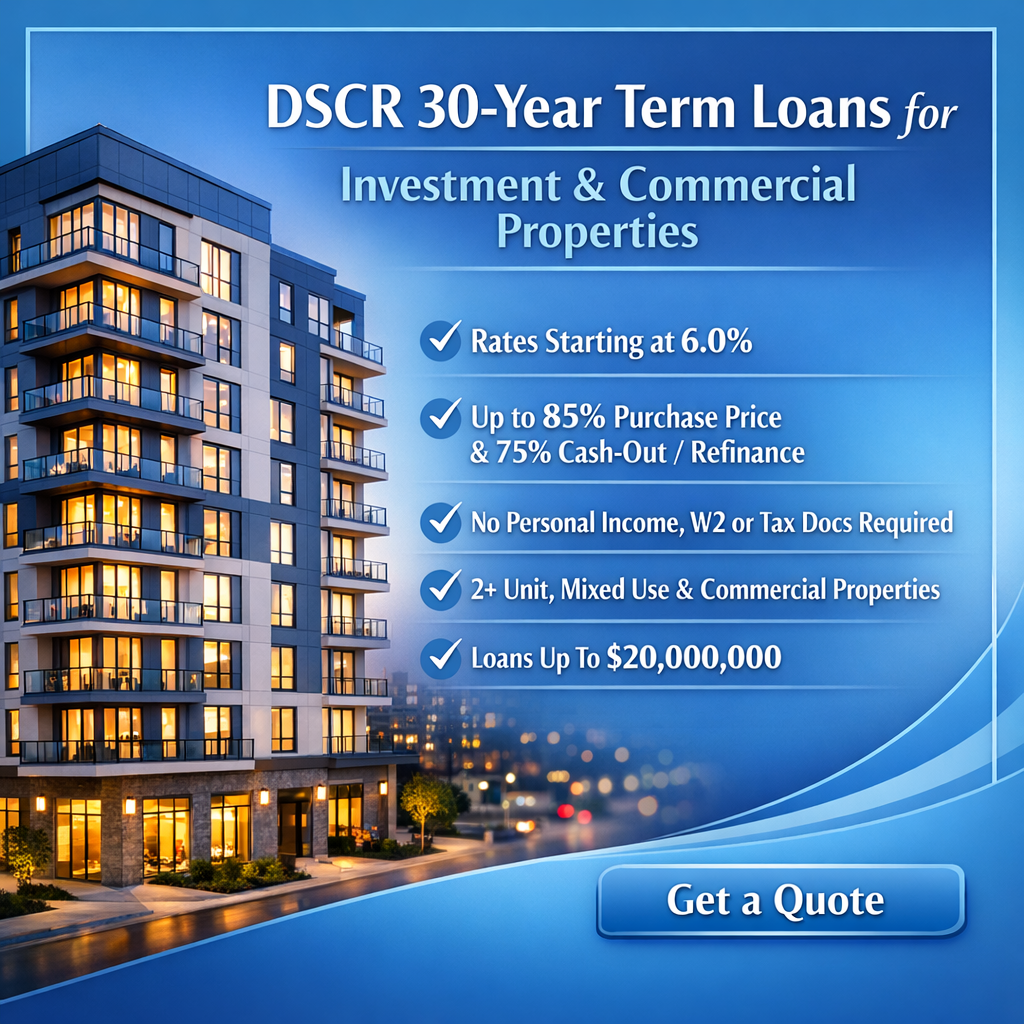 Mortgages for America Facebook ad: DSCR Investment Property loans