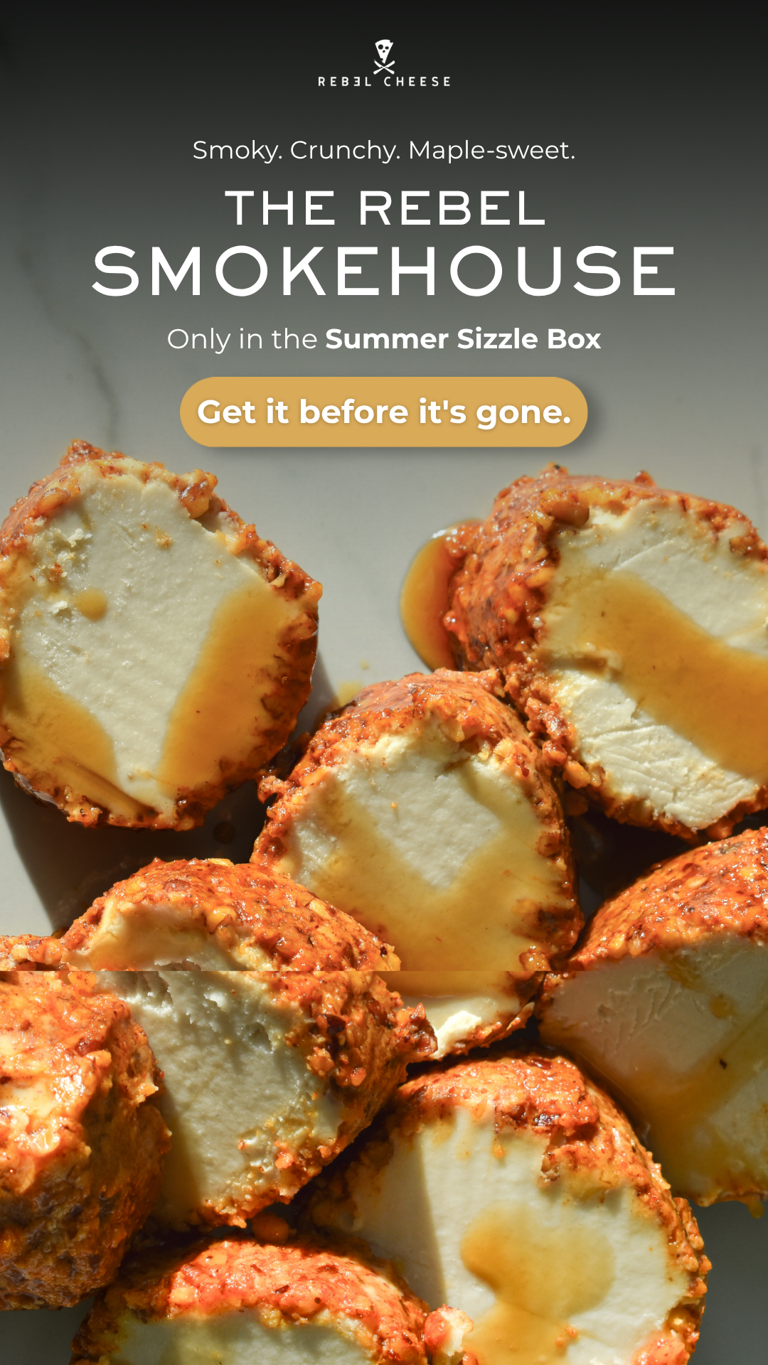 Rebel Cheese Facebook ad
