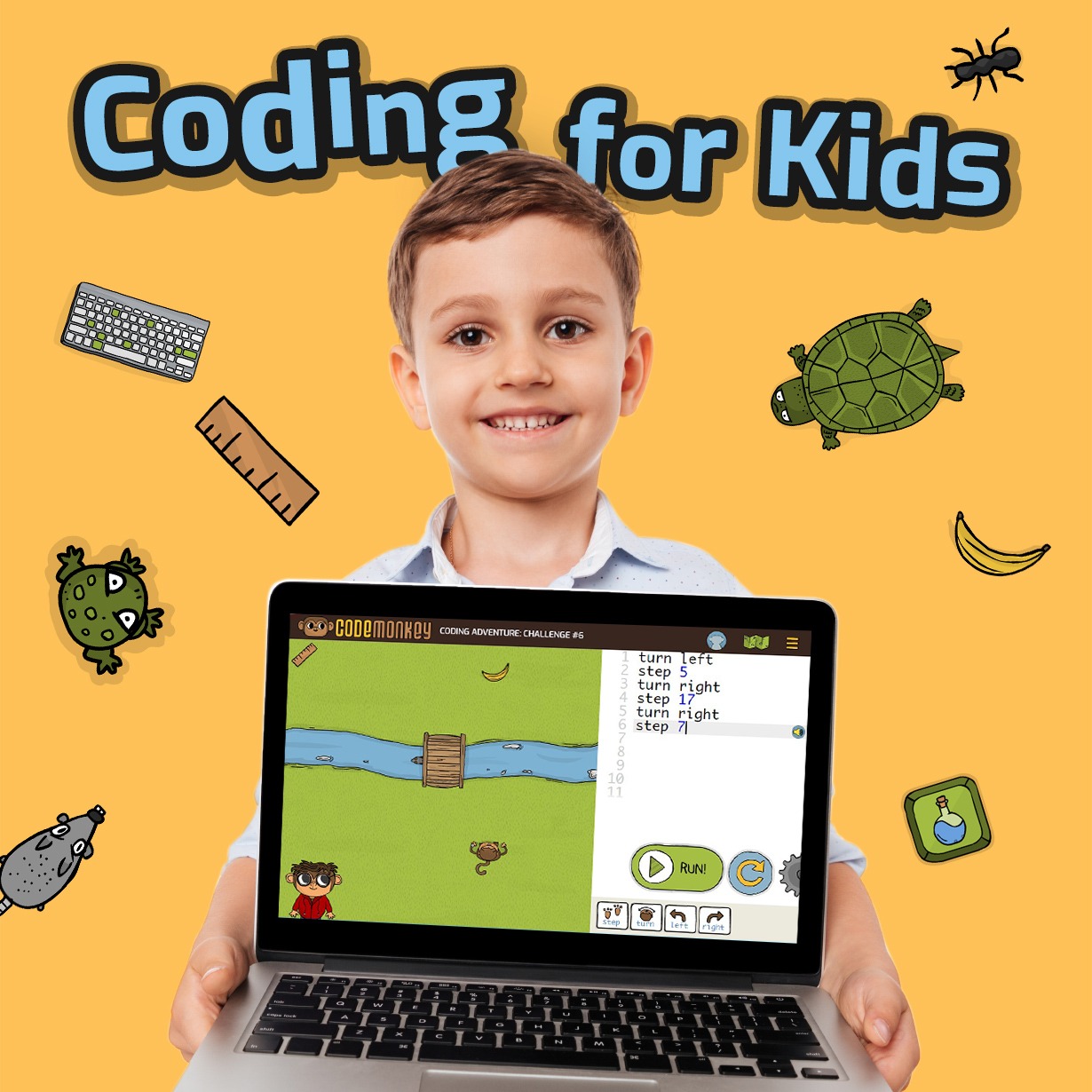 CodeMonkey - Coding Games for Kids Facebook ad