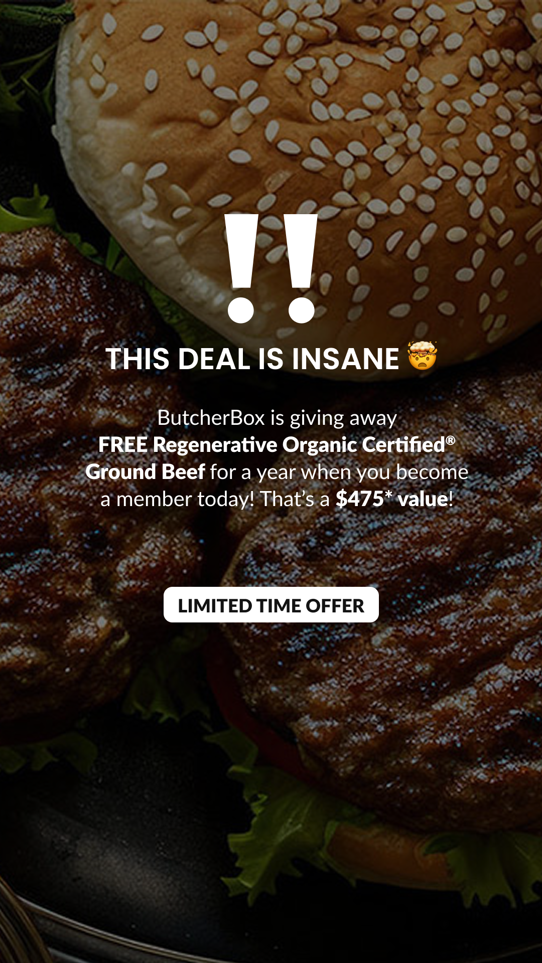 ButcherBox Facebook ad