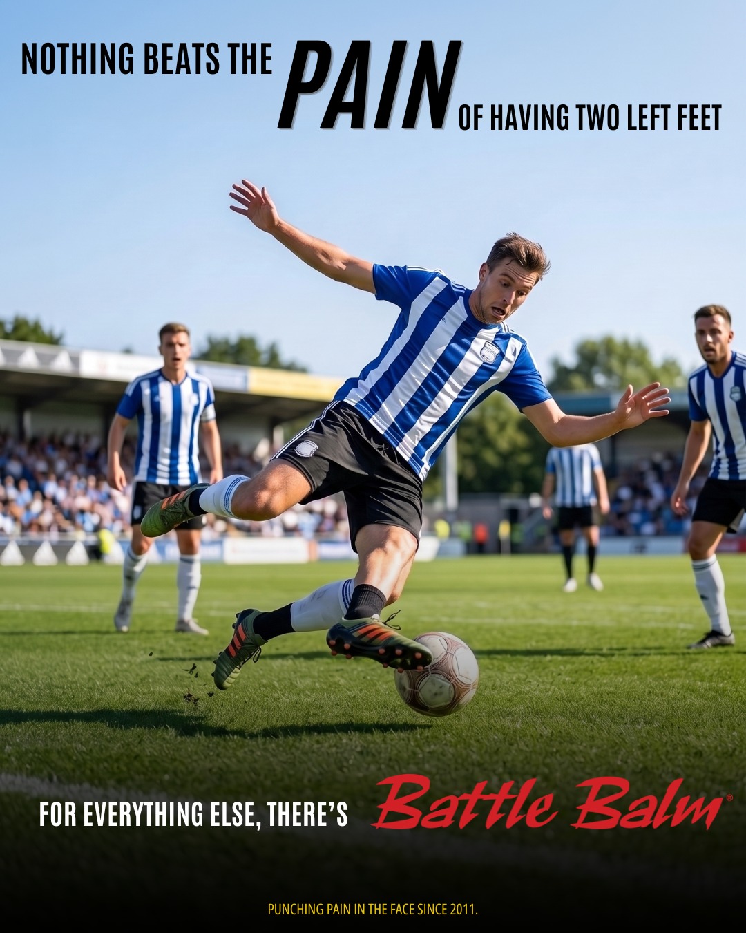 Battle Balm Facebook ad: Battle Balm - Powerful, All Natural Pain Relief Cream That…