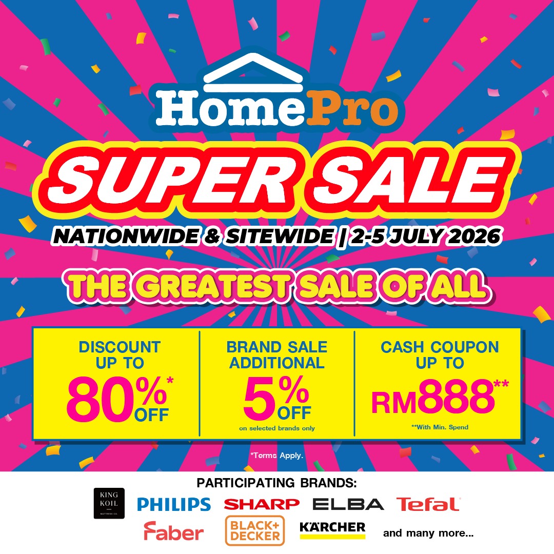HomePro Malaysia Facebook ad: WEH, JANGAN JADI CONSUMER PALING RUGI TAHUN NI!