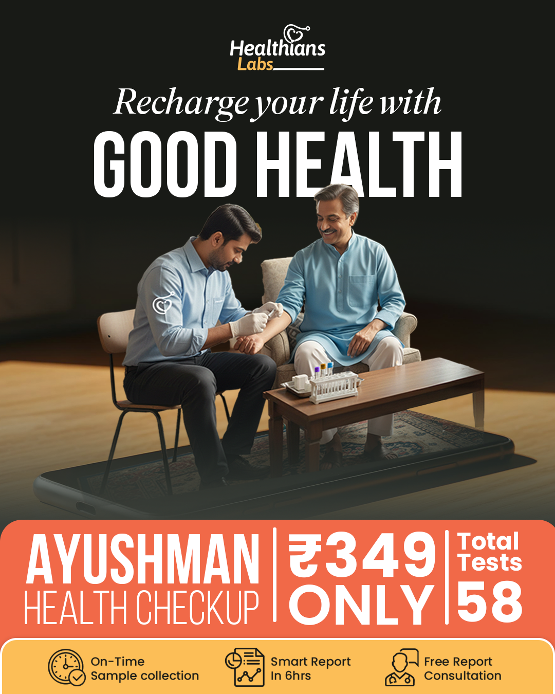 Healthians Facebook ad