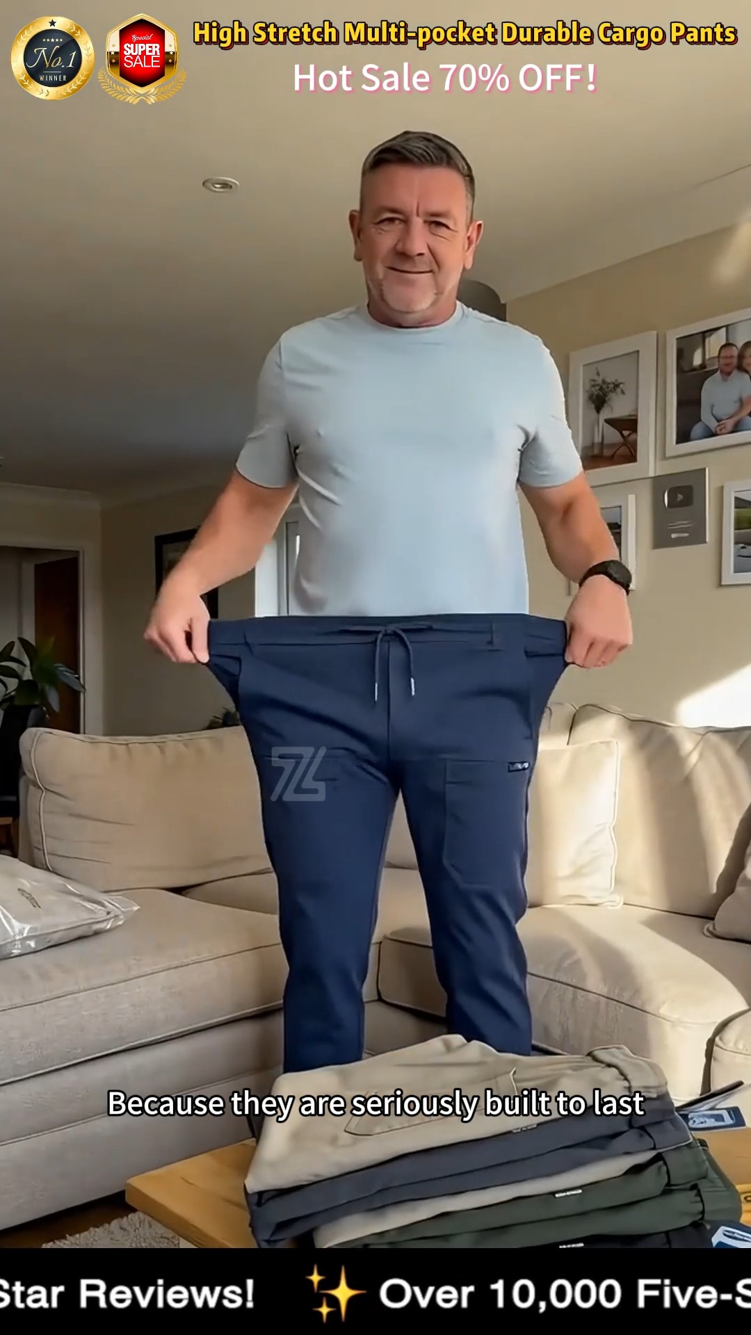 Pulchrit Facebook ad: Cargo pants built for comfort that lasts all…