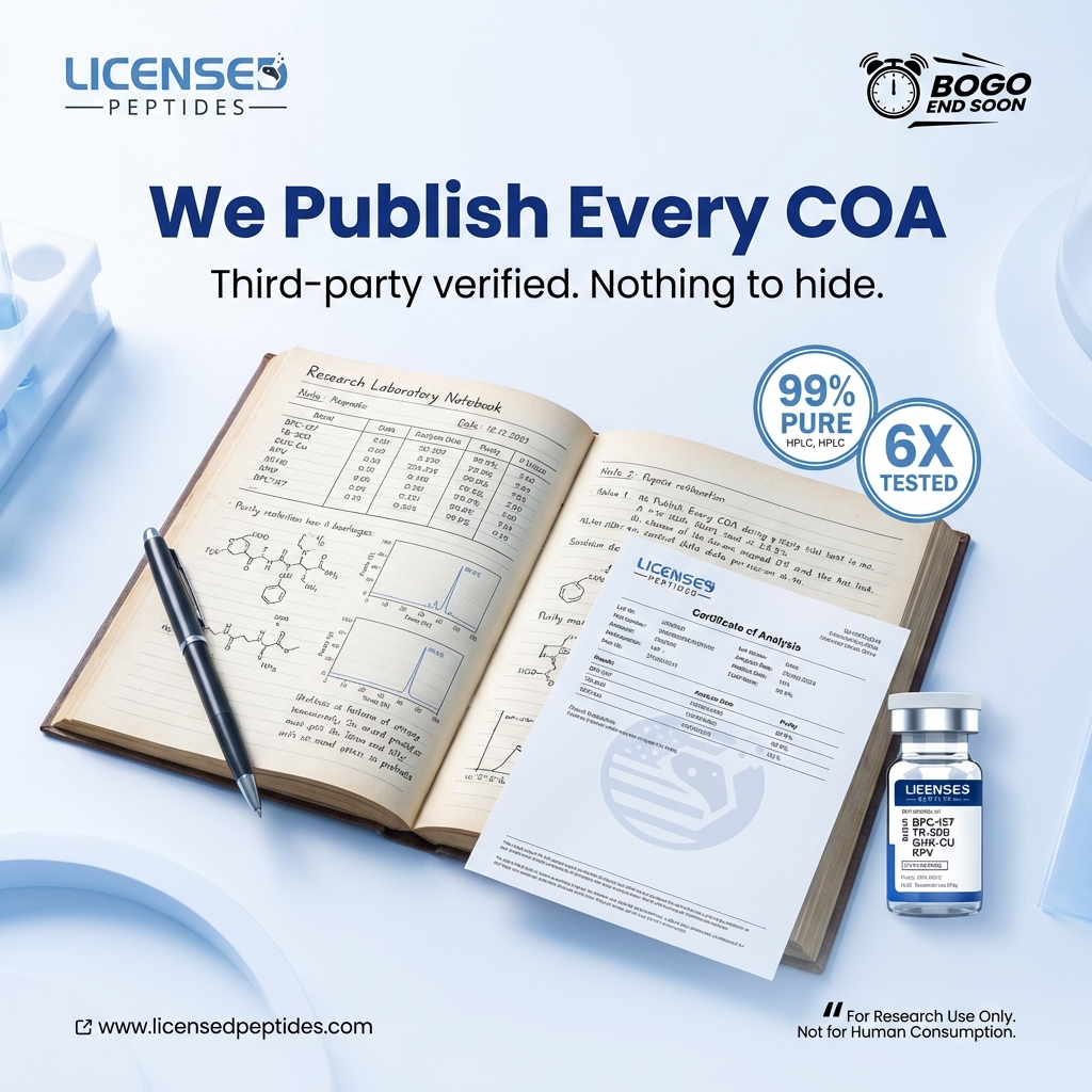 LicensedPeptides Facebook ad