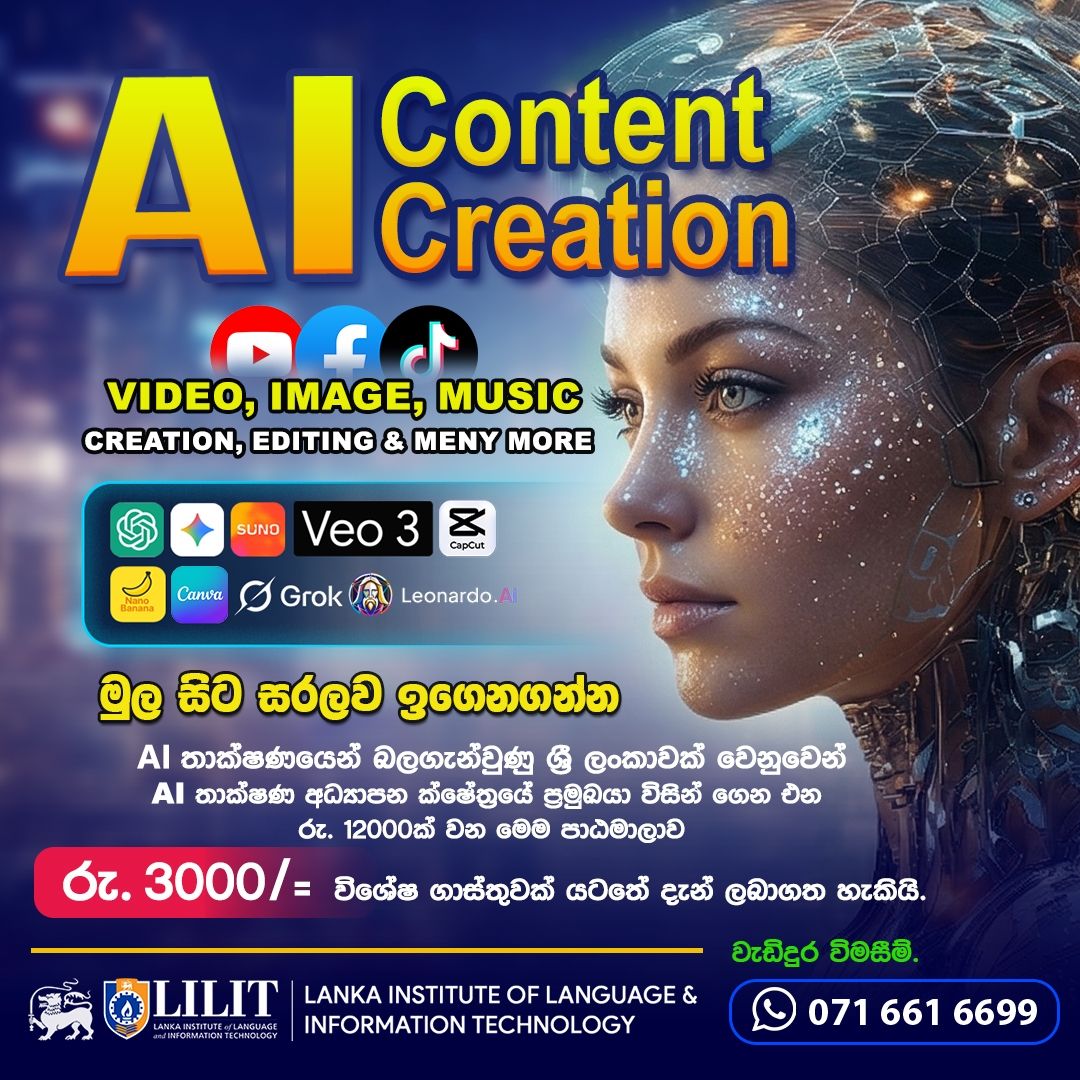LILIT - Lanka Institute of Language and Information Technology Facebook ad