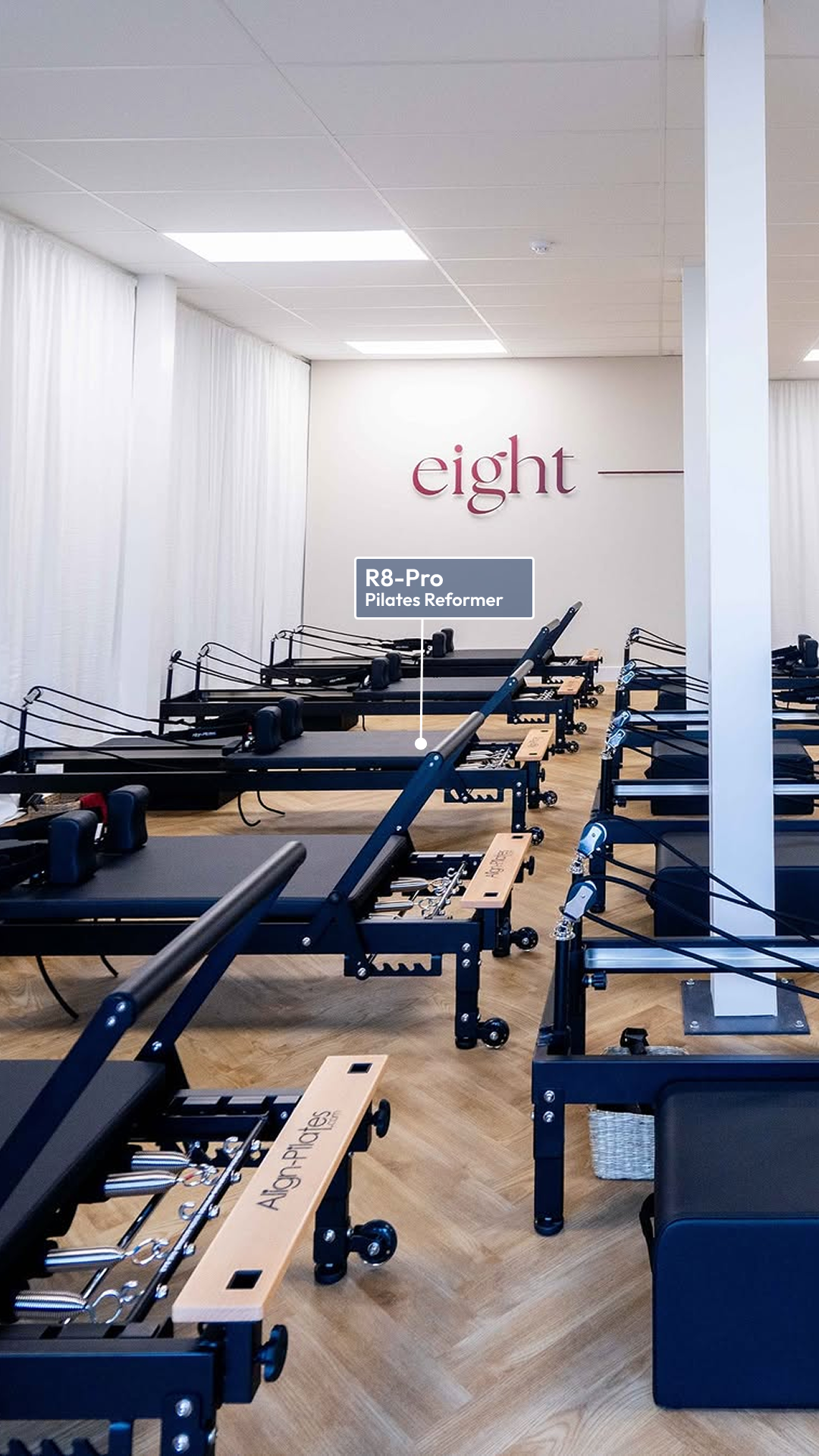 MyReformer Nordic Facebook ad: Studiokvalitet i ett kompakt format. R8-Pro Pilates…