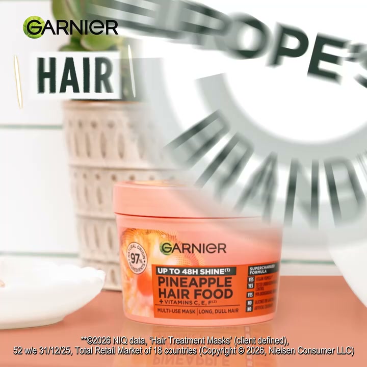 Garnier Facebook ad: Pineapple Hair Food's Calling