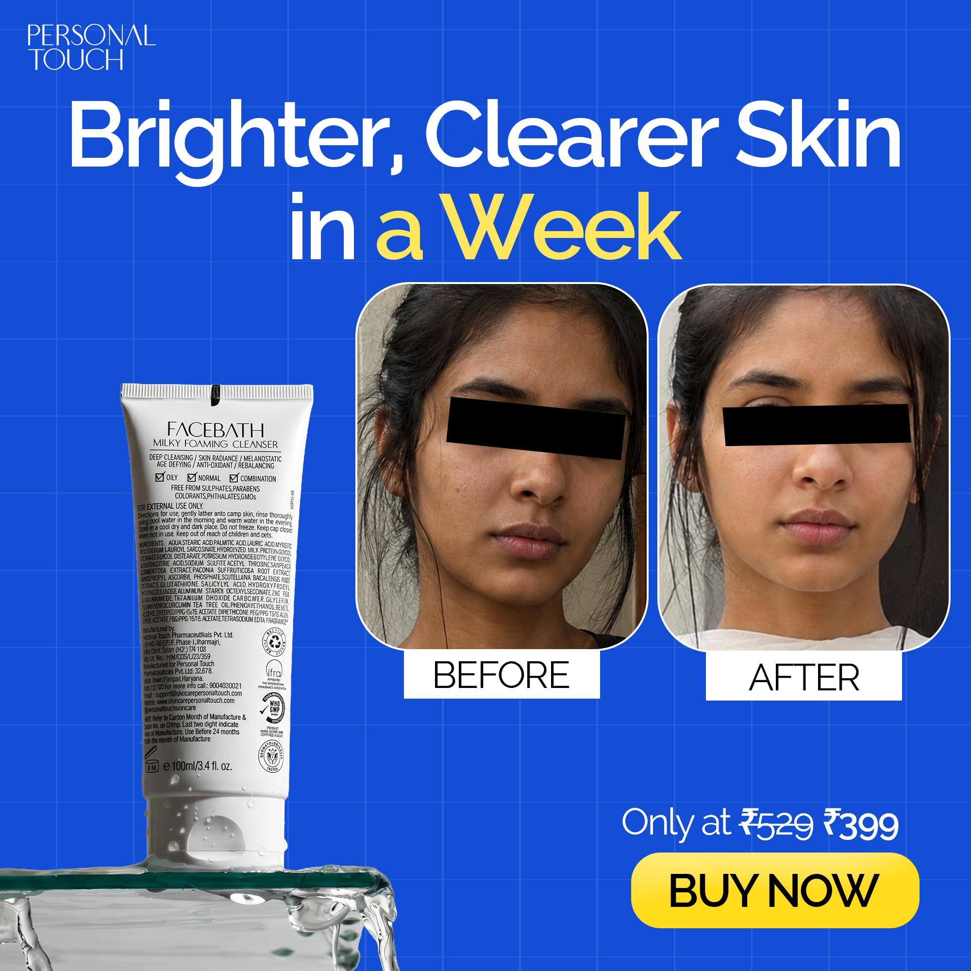 Personal Touch Skincare India Facebook ad