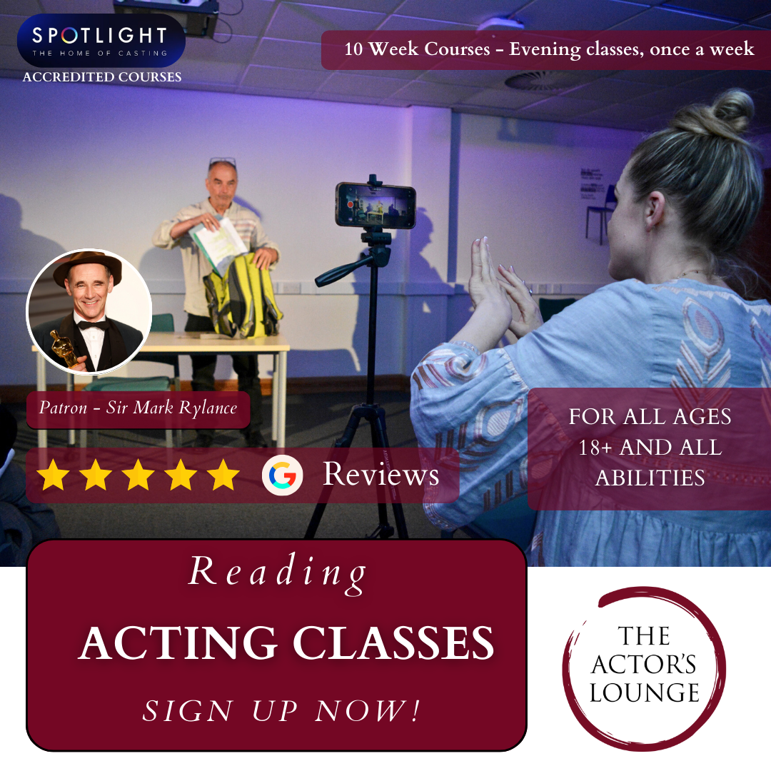 The Actor's Lounge Facebook ad: Learn to Act Today!