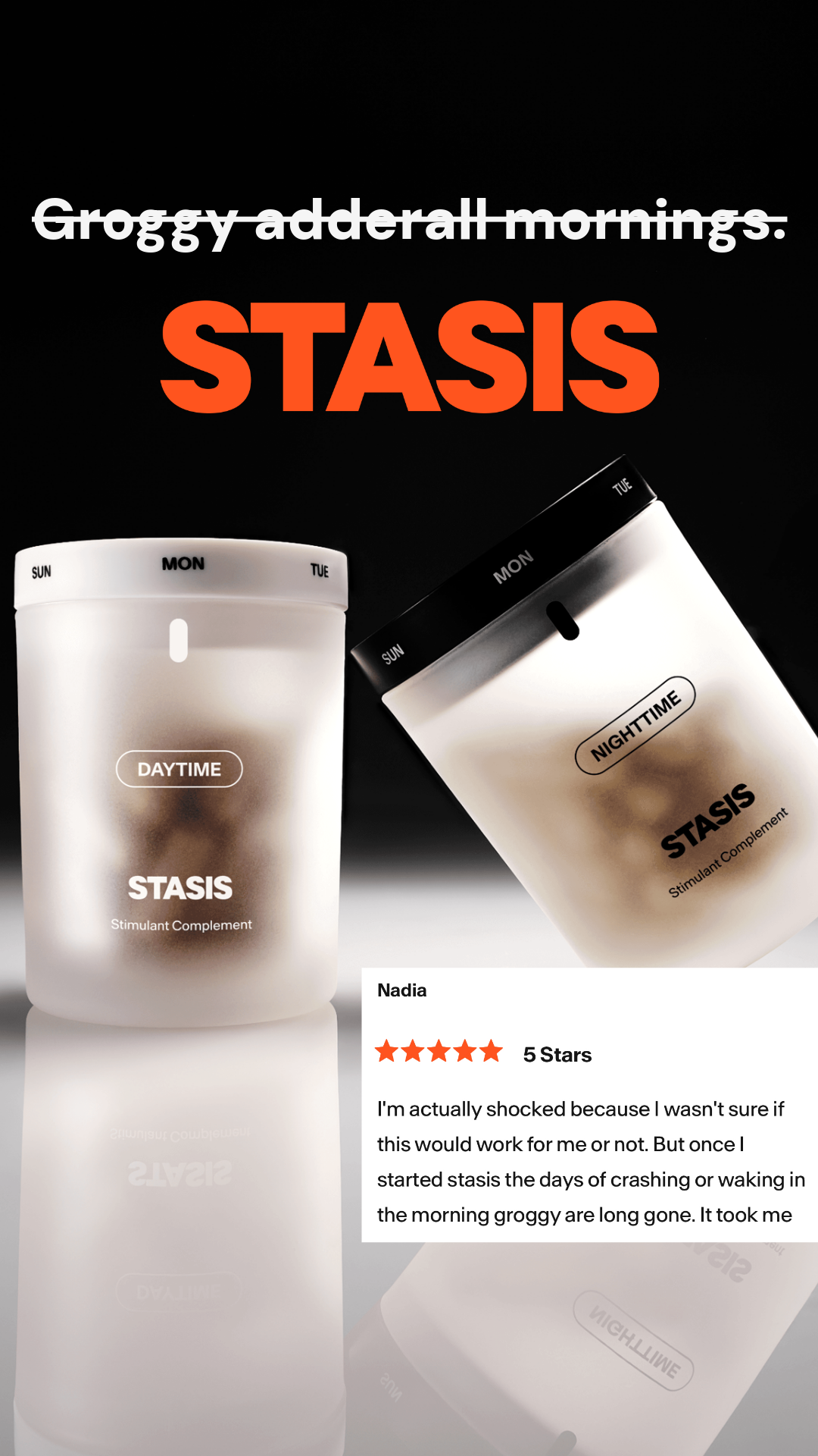 Stasis Facebook ad