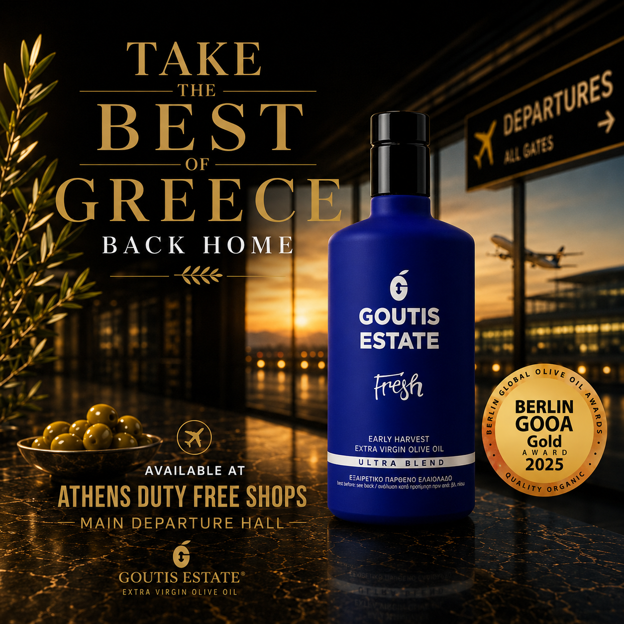 Goutis Estate Olive Oil Facebook ad