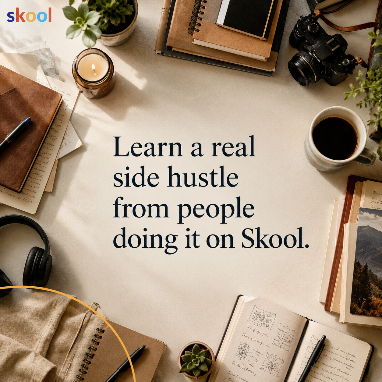 Skool Facebook ad
