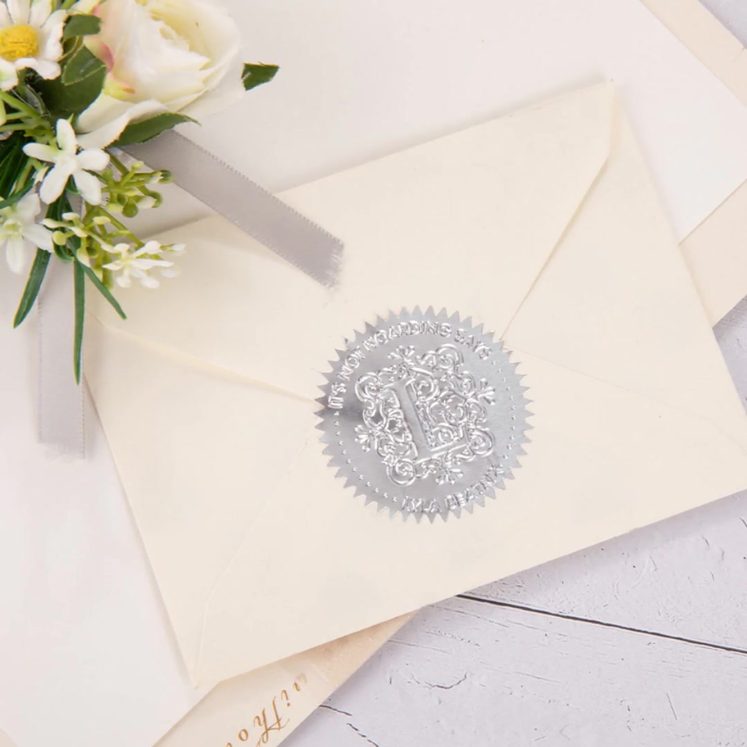 Callie Gifts Facebook ad: Personalized Gothic Monogram Book Embosser